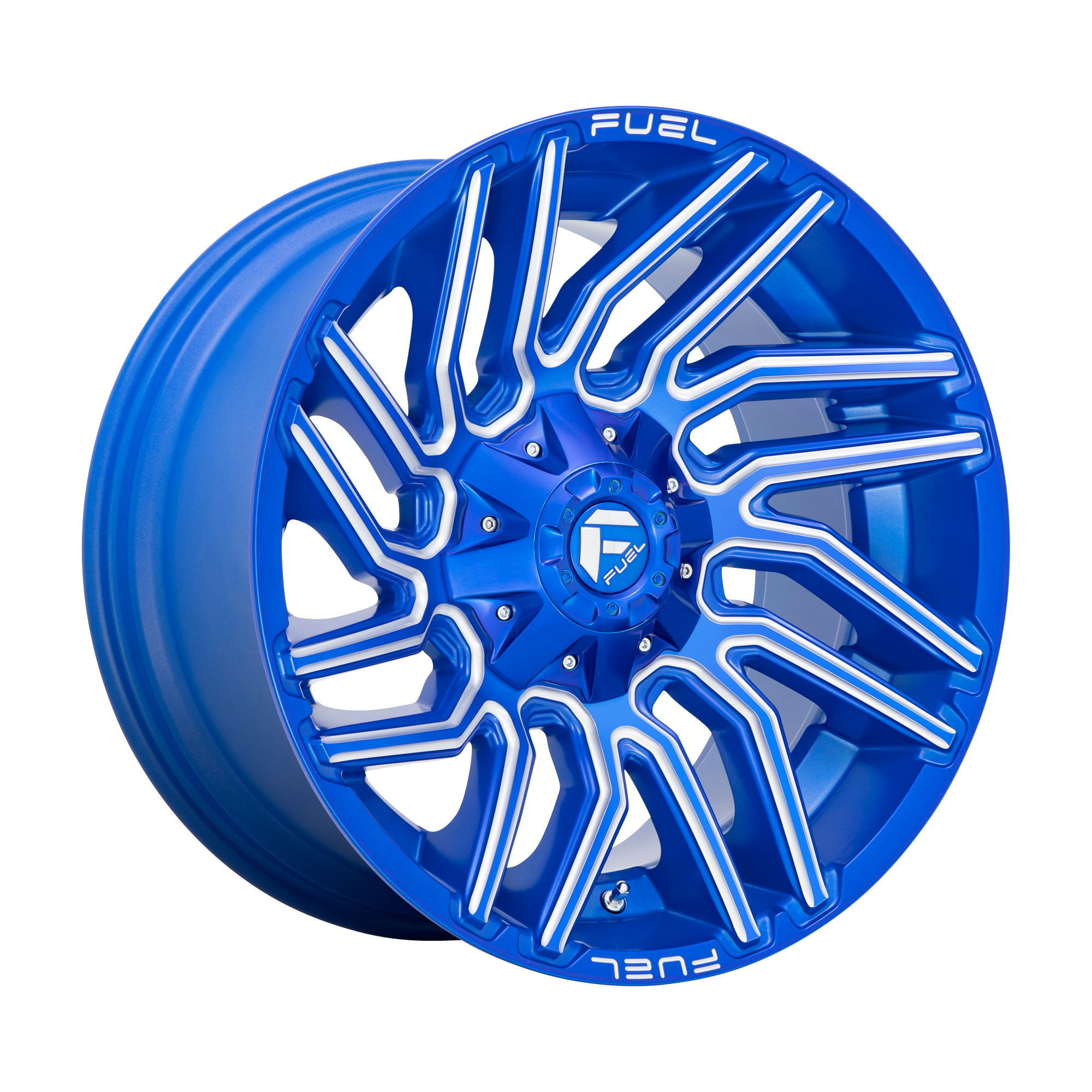 Fuel 20"x10" Non-Chrome Anodized Blue Milled Custom Wheel ARSWCWD77420001747