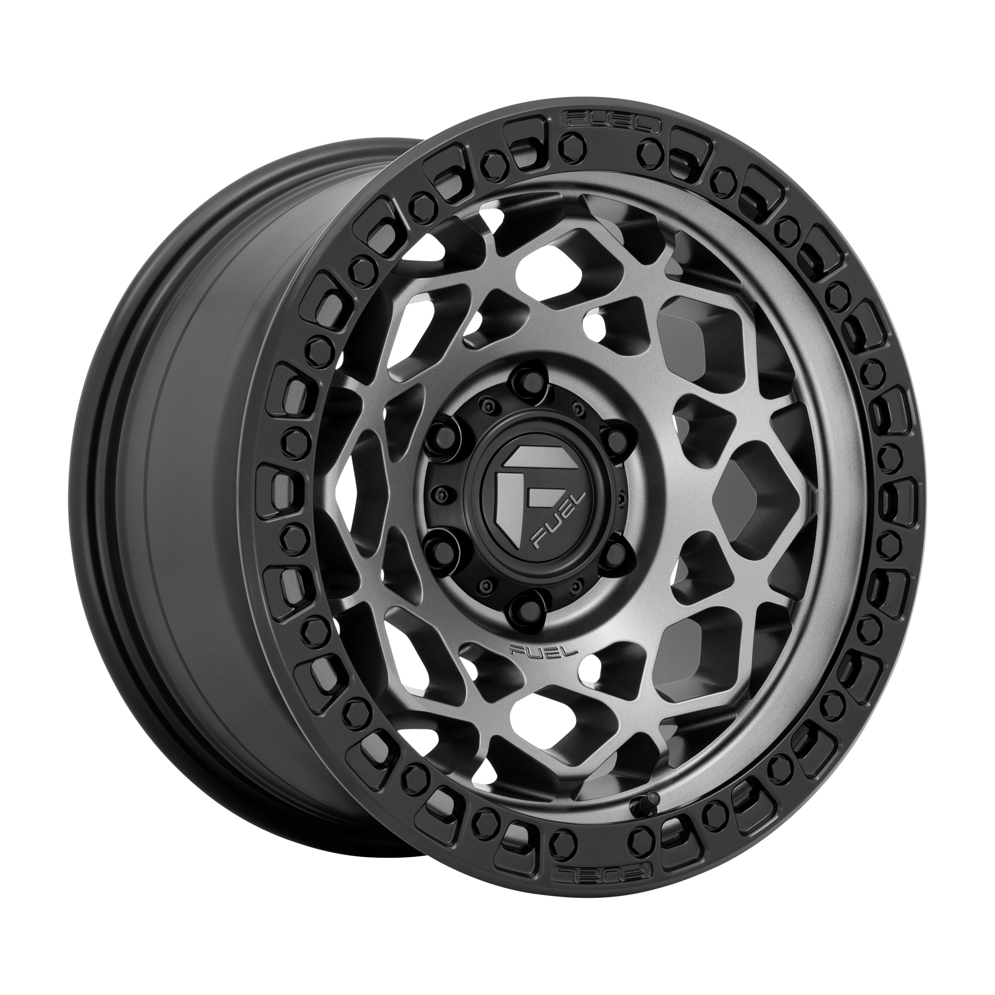 Fuel 17"x9" Non-Chrome Gunmetal With Matte Black Ring Custom Wheel ARSWCWD78417907550