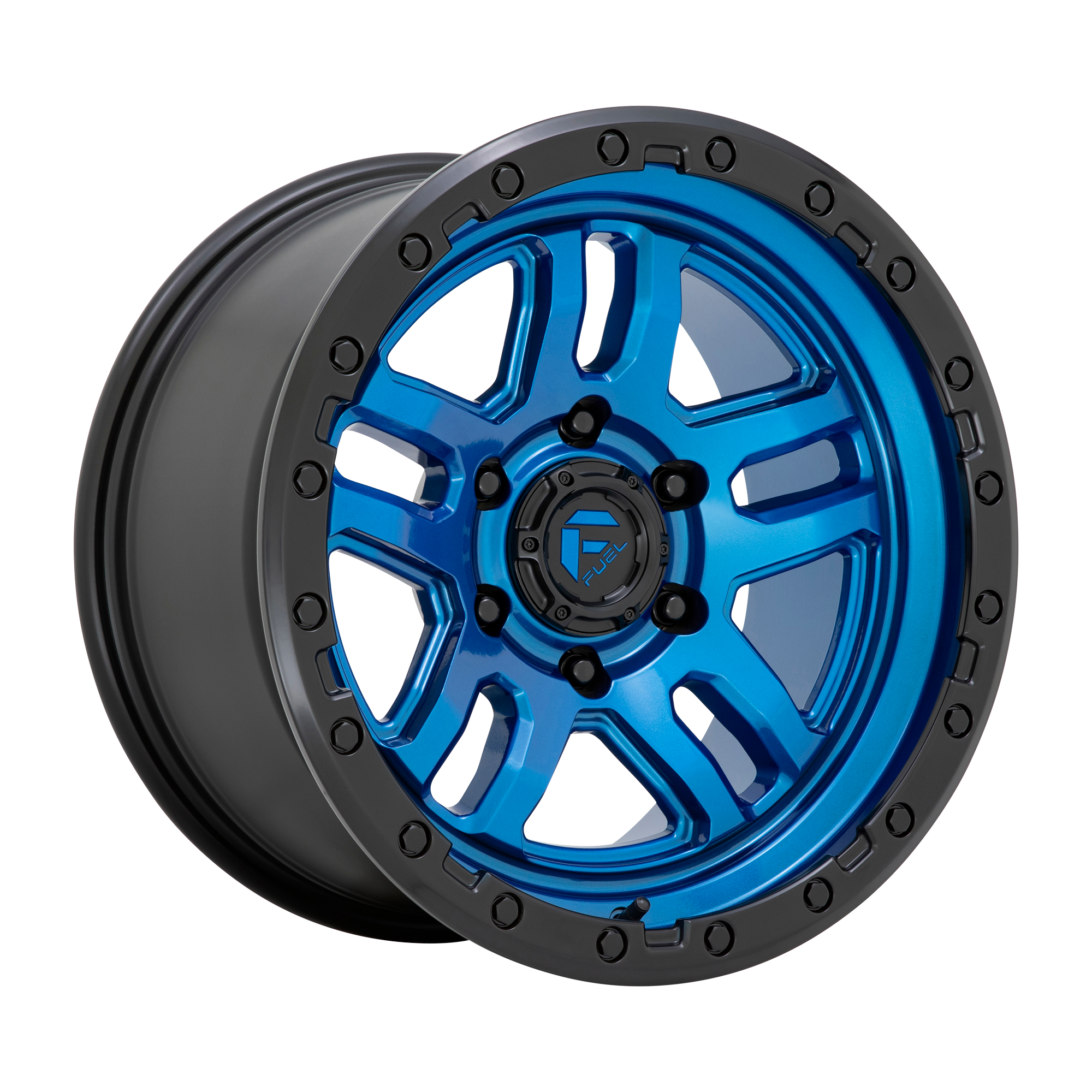 Fuel 17"x9" Non-Chrome Blue With Black Lip Custom Wheel ARSWCWD79017907545