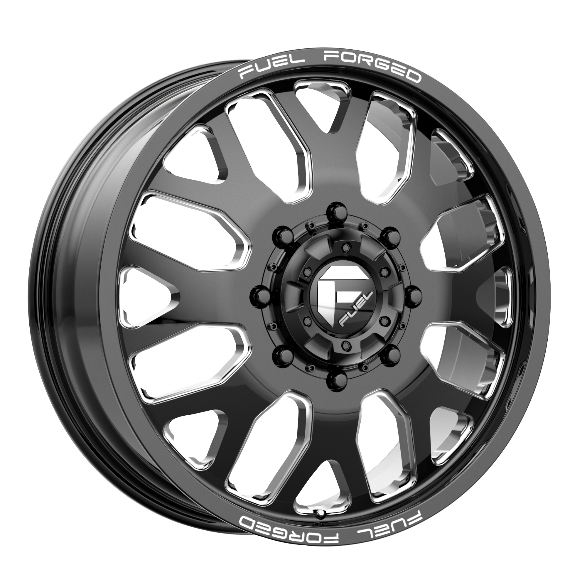 Fuel 22"x12" Non-Chrome Gloss Black Milled Custom Wheel ARSWCWDE1922201845