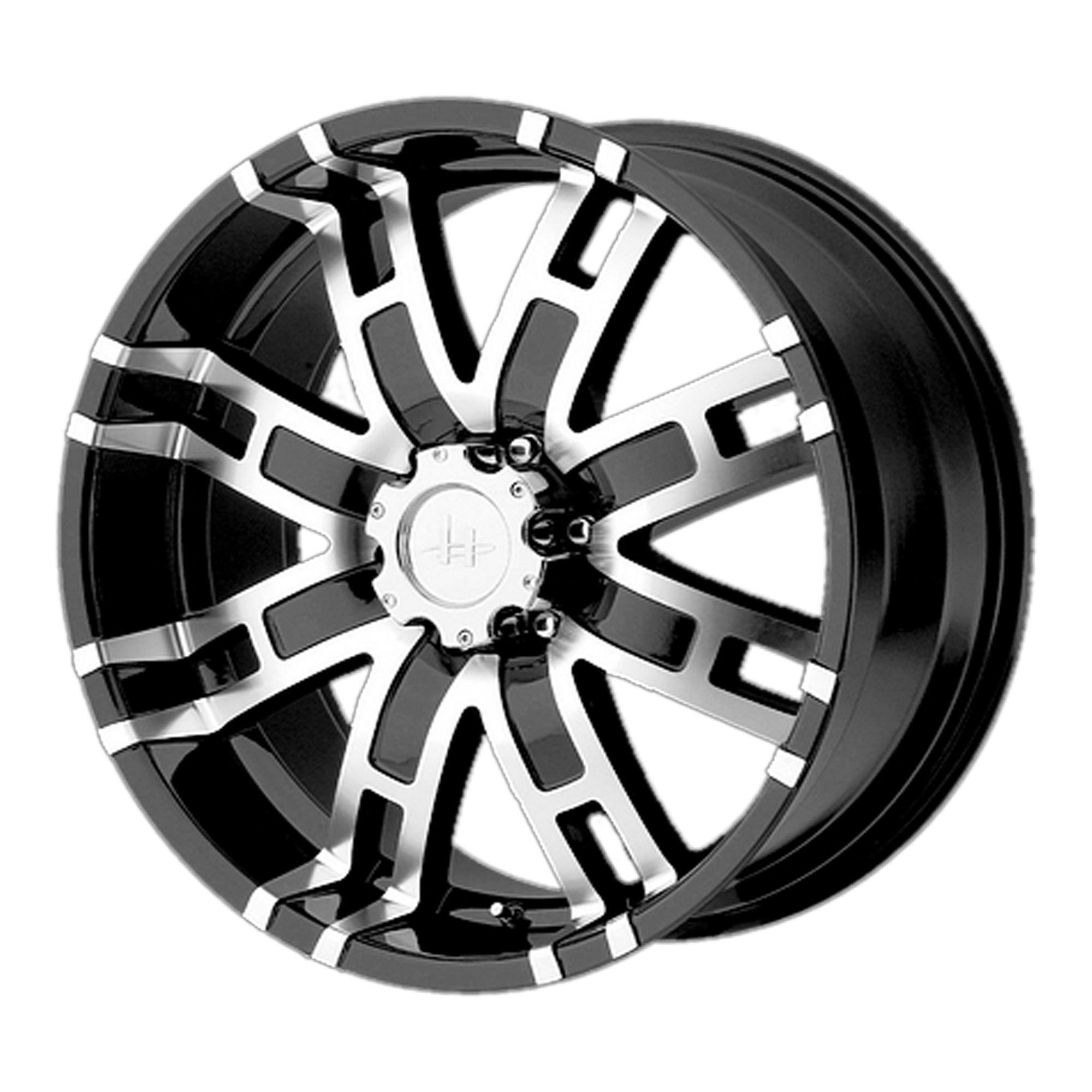 Helo 20"x9" Non-Chrome Gloss Black Machined Custom Wheel ARSWCWHE83529055318