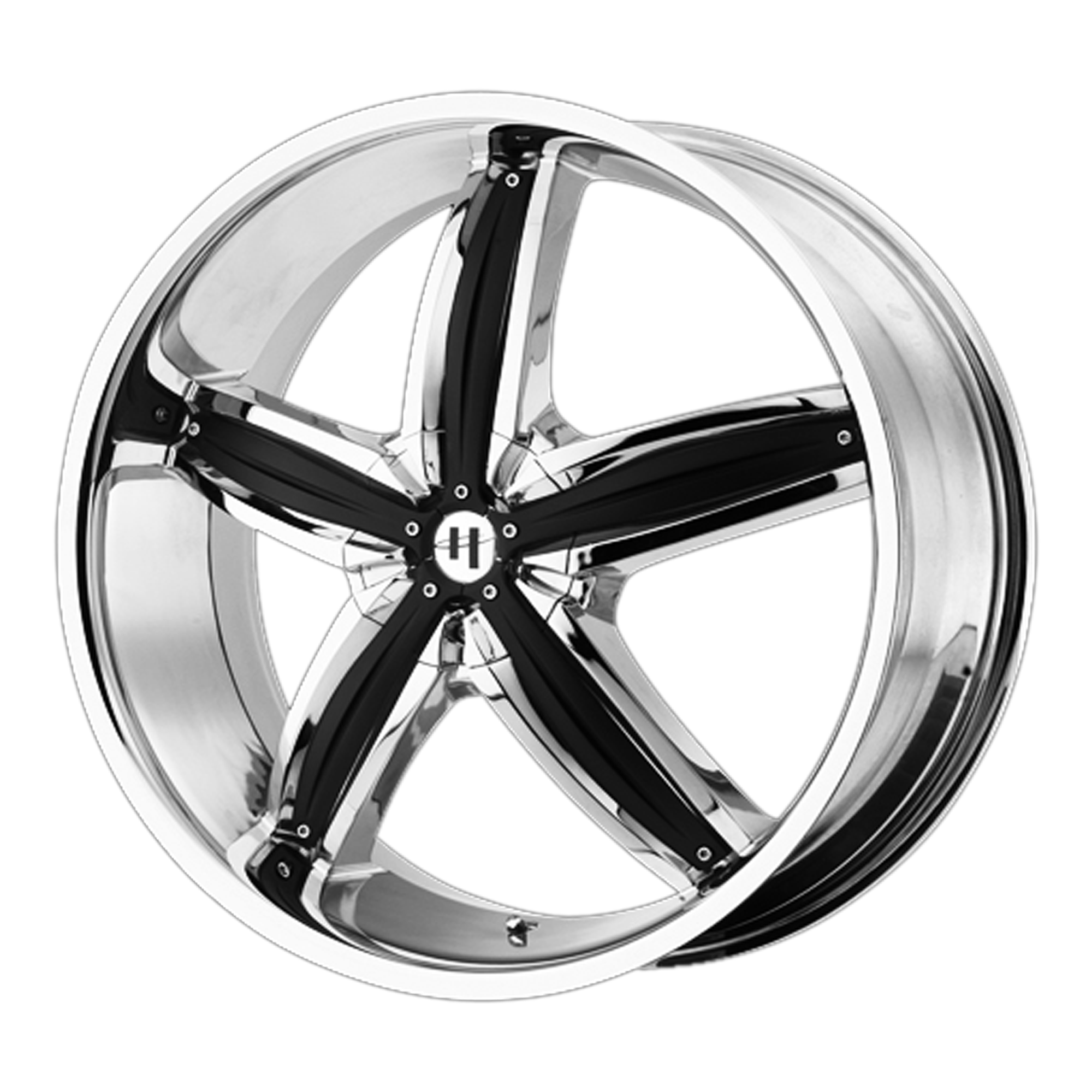 Helo 20"x8" Non-Chrome Chrome Plated With Gloss Black Accents Custom Wheel ARSWCWHE84428001238