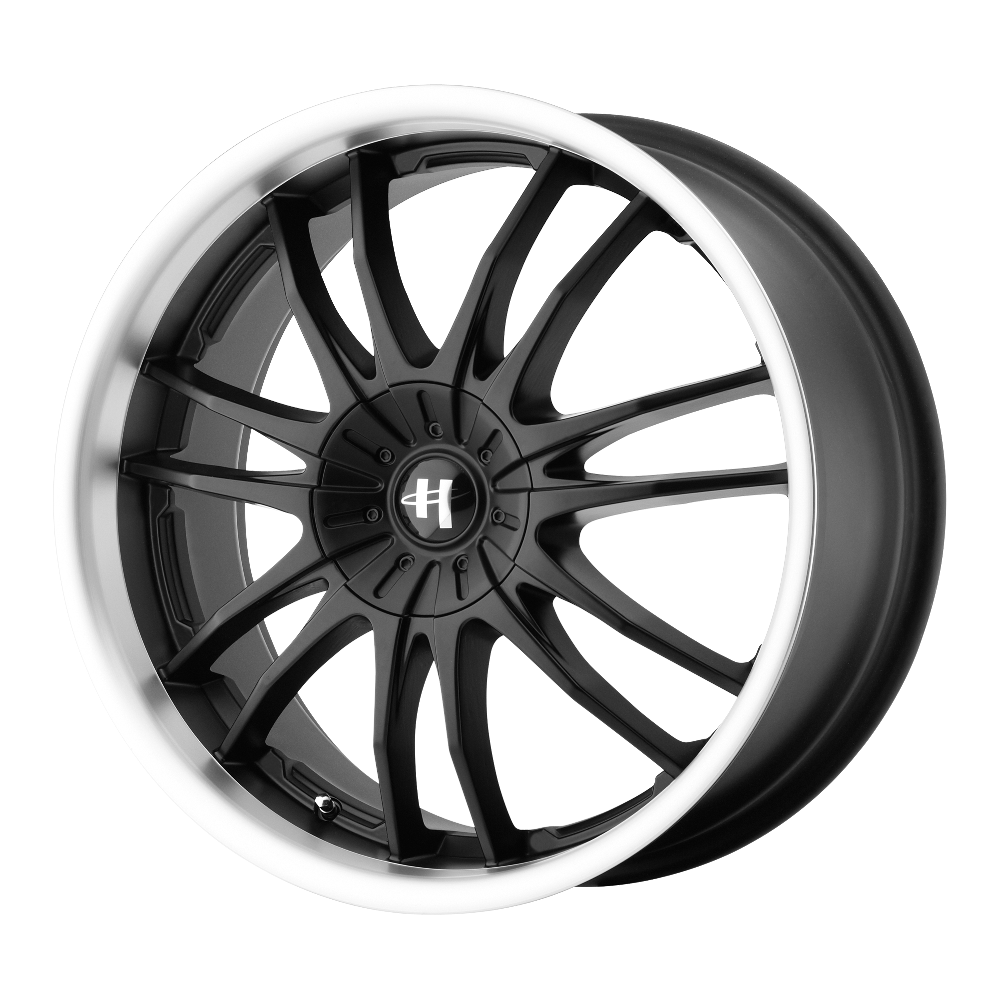 Helo 17"x7.5" Non-Chrome Gloss Black Machined Custom Wheel ARSWCWHE84577504342