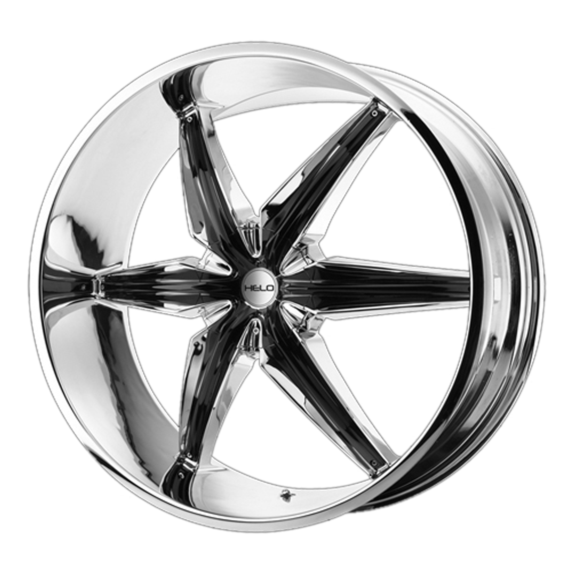 Helo 22"x9.5" Non-Chrome Chrome Plated With Gloss Black Accents Custom Wheel ARSWCWHE86622949235