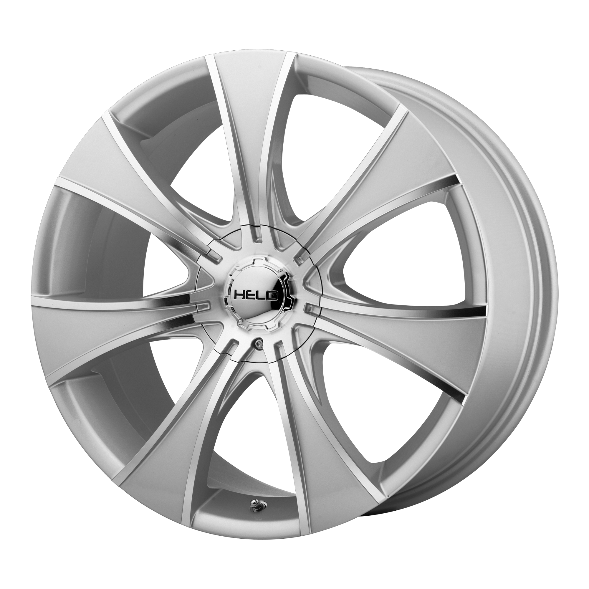 Helo 15"x7" Non-Chrome Dark Silver with Machined Face Custom Wheel ARSWCWHE87457004421