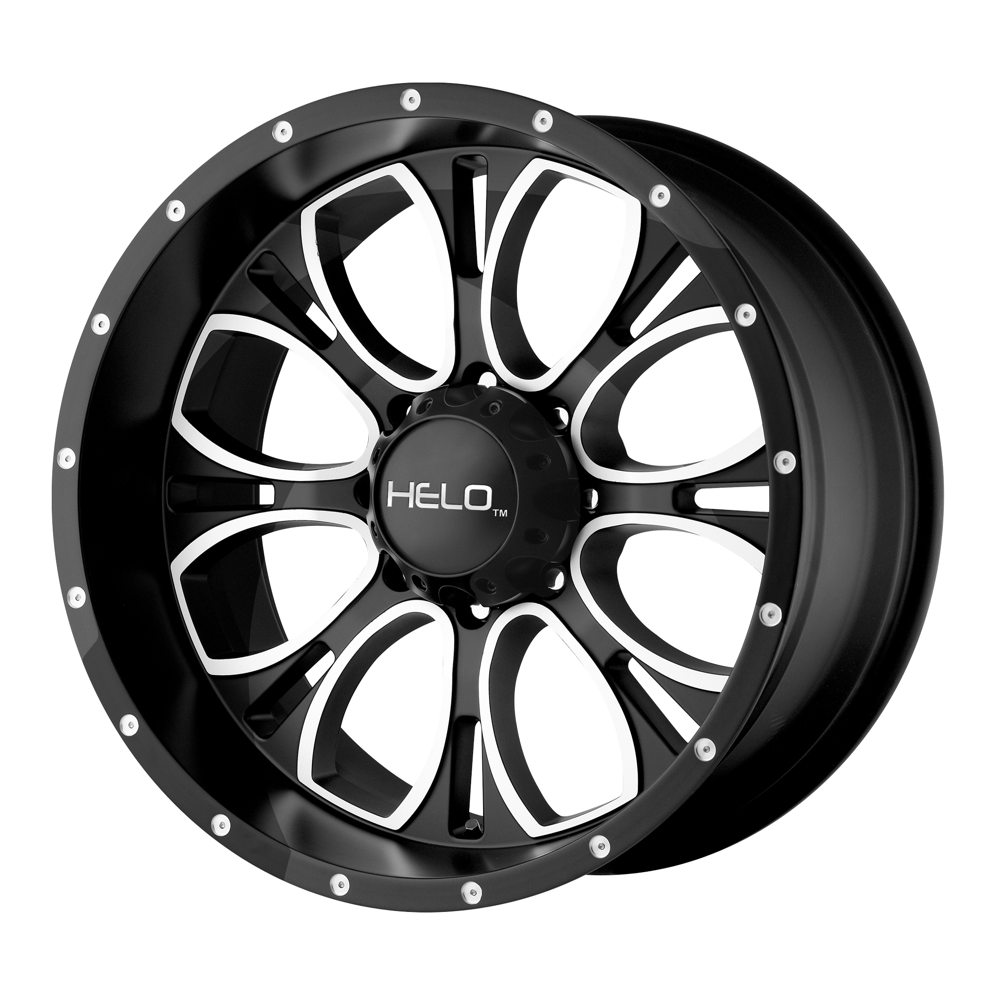 Helo 20"x9" Non-Chrome Gloss Black Machined Custom Wheel ARSWCWHE87929055318