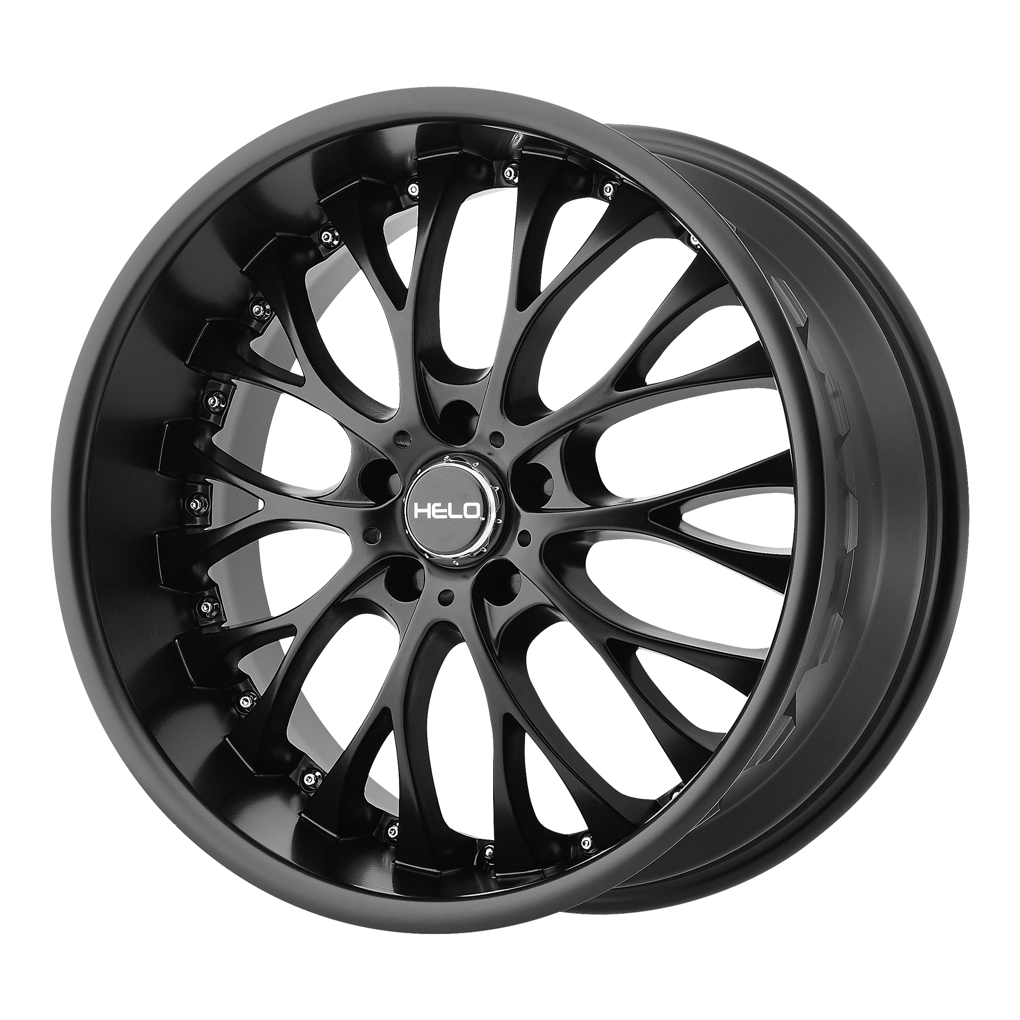 Helo 20"x10" Non-Chrome Satin Black Custom Wheel ARSWCWHE89021012740