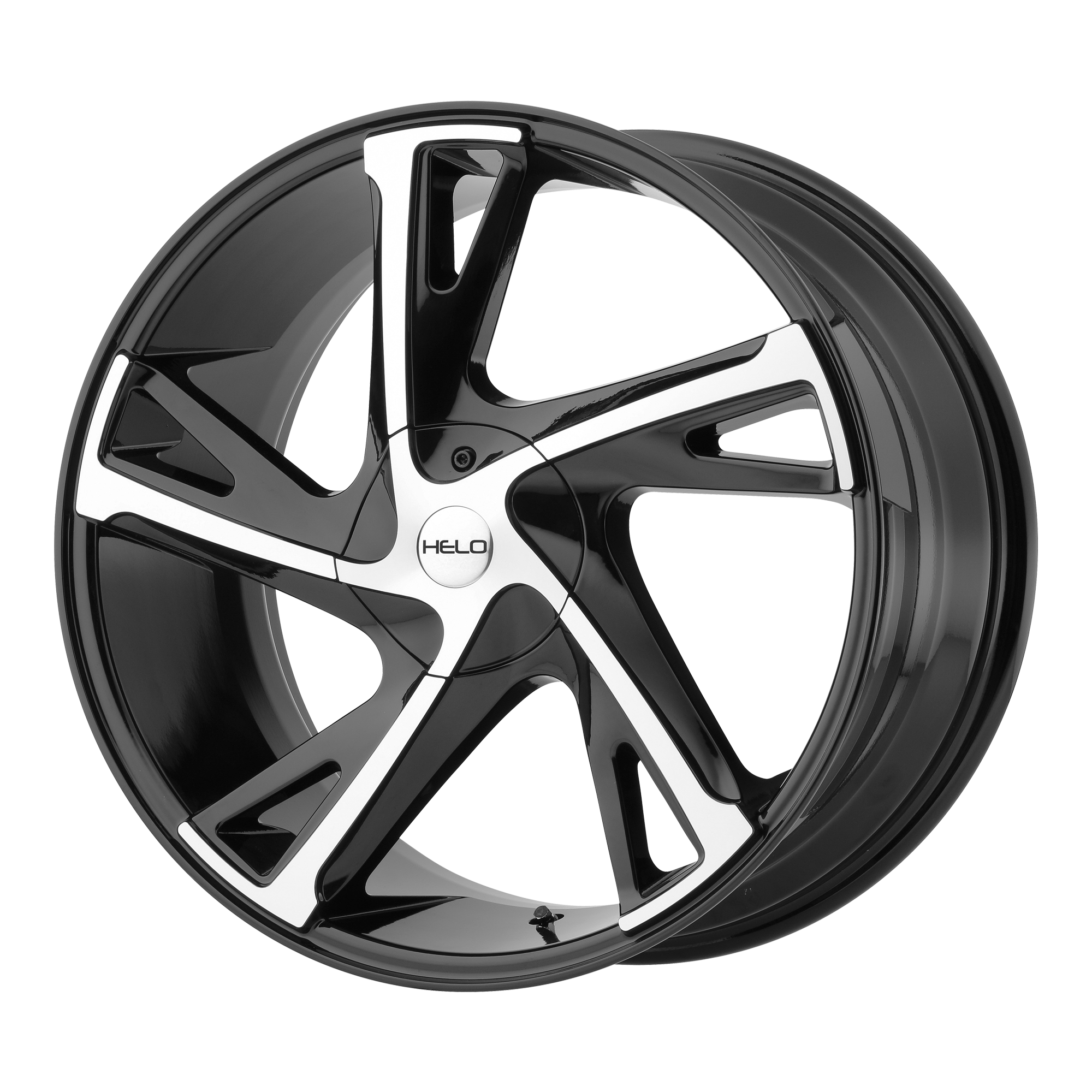 Helo 16"x7" Non-Chrome Gloss Black Machined Custom Wheel ARSWCWHE90267017342