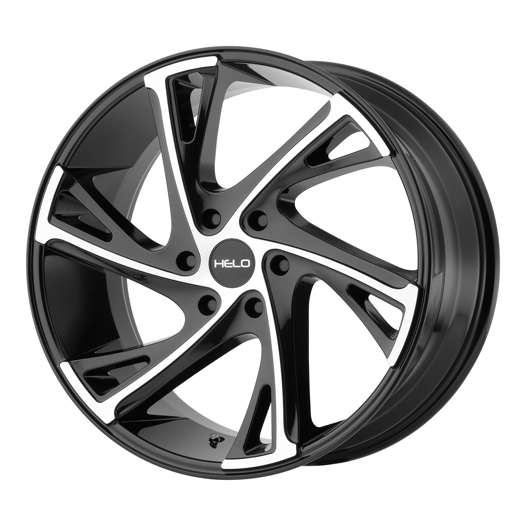 Helo 22"x9" Non-Chrome Gloss Black Machined Custom Wheel ARSWCWHE90322962330