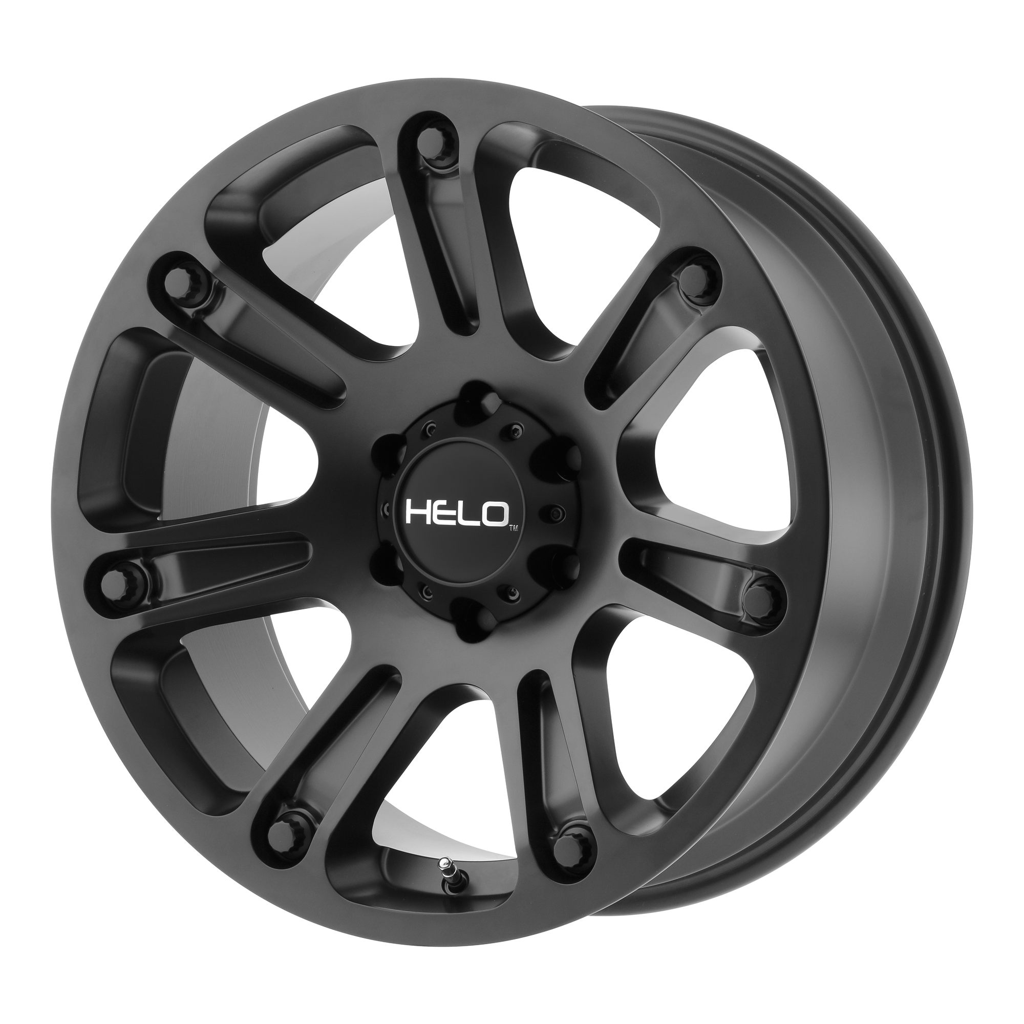 Helo 20"x10" Non-Chrome Satin Black Custom Wheel ARSWCWHE90421068718N