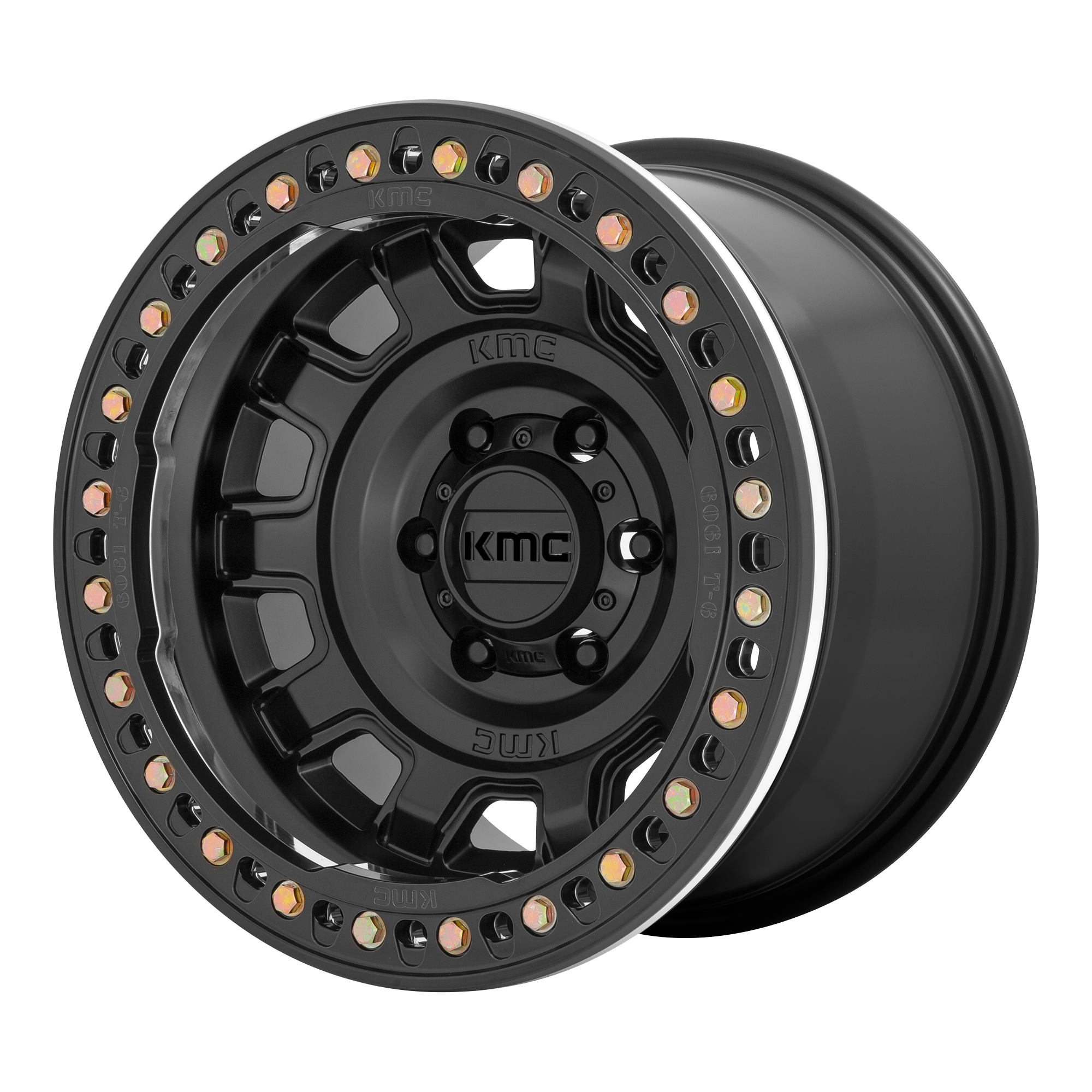 KMC 17"x9" Non-Chrome Satin Black Custom Wheel ARSWCWKM23679050738N