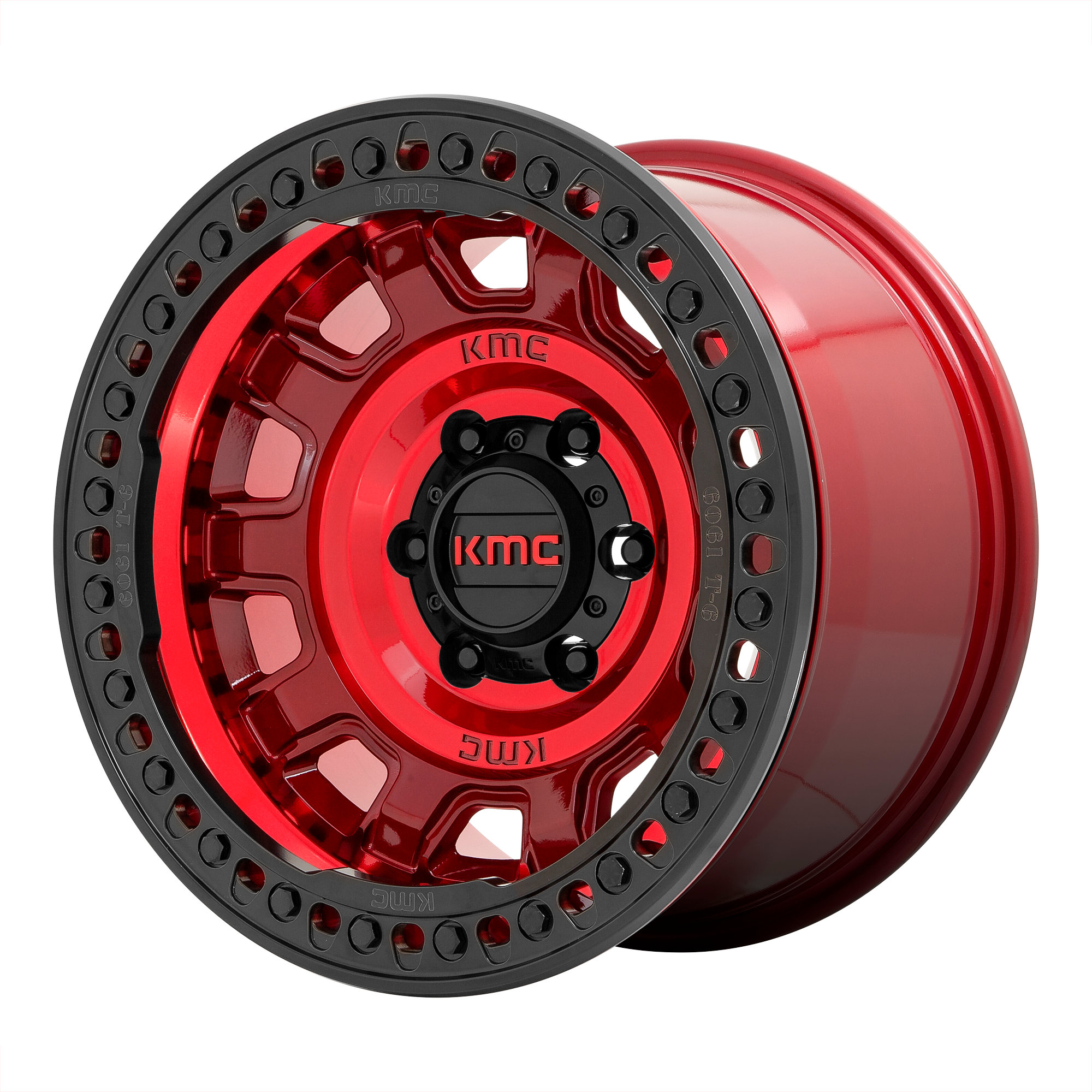 KMC 17"x9" Non-Chrome Candy Red Custom Wheel ARSWCWKM23679050915N