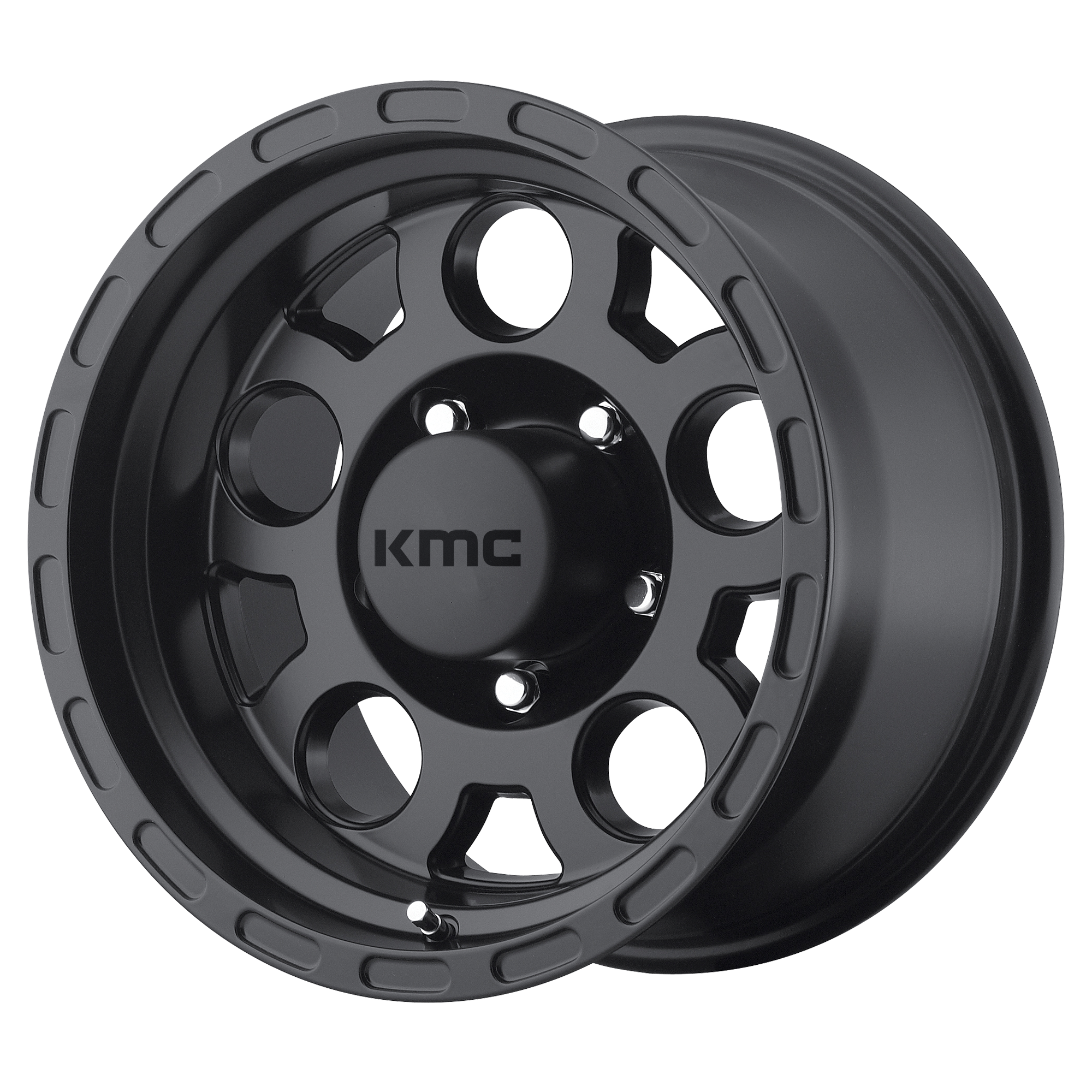 KMC 15"x7" Non-Chrome Matte Black Custom Wheel ARSWCWKM52257012706N