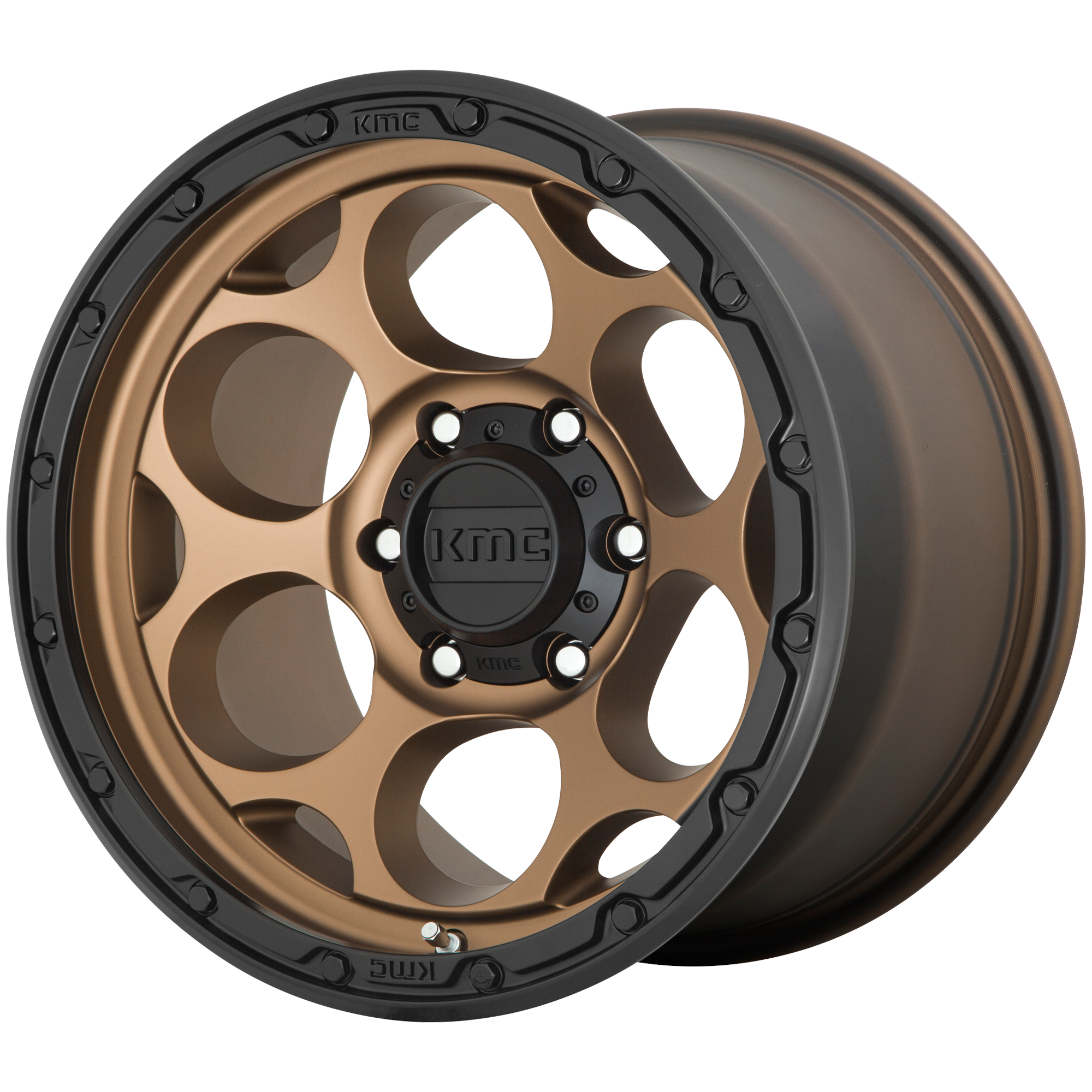 KMC 20"x9" Non-Chrome Matte Bronze With Black Lip Custom Wheel ARSWCWKM54129050600