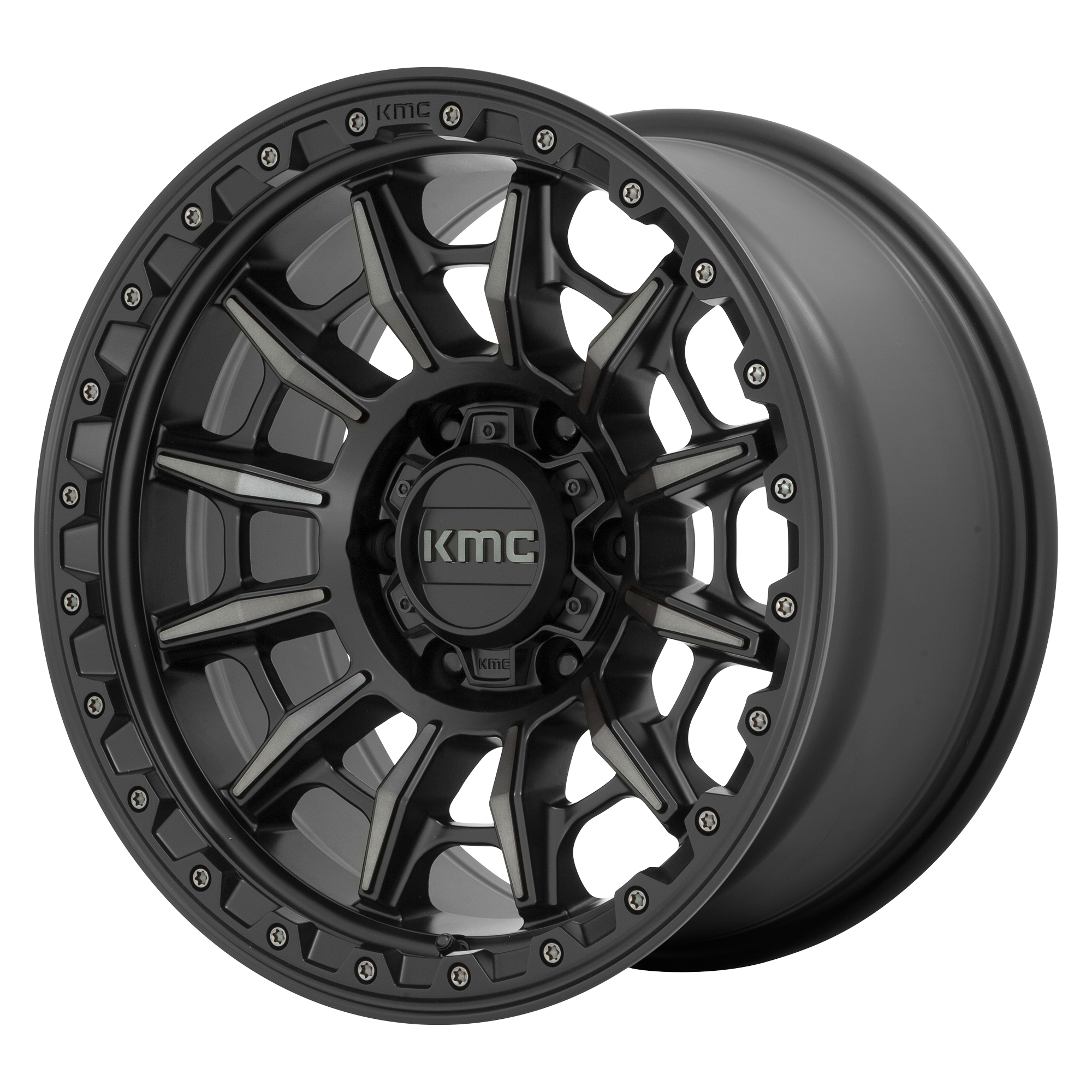 KMC 17"x9" Non-Chrome Satin Black With Gray Tint Custom Wheel ARSWCWKM54779058400