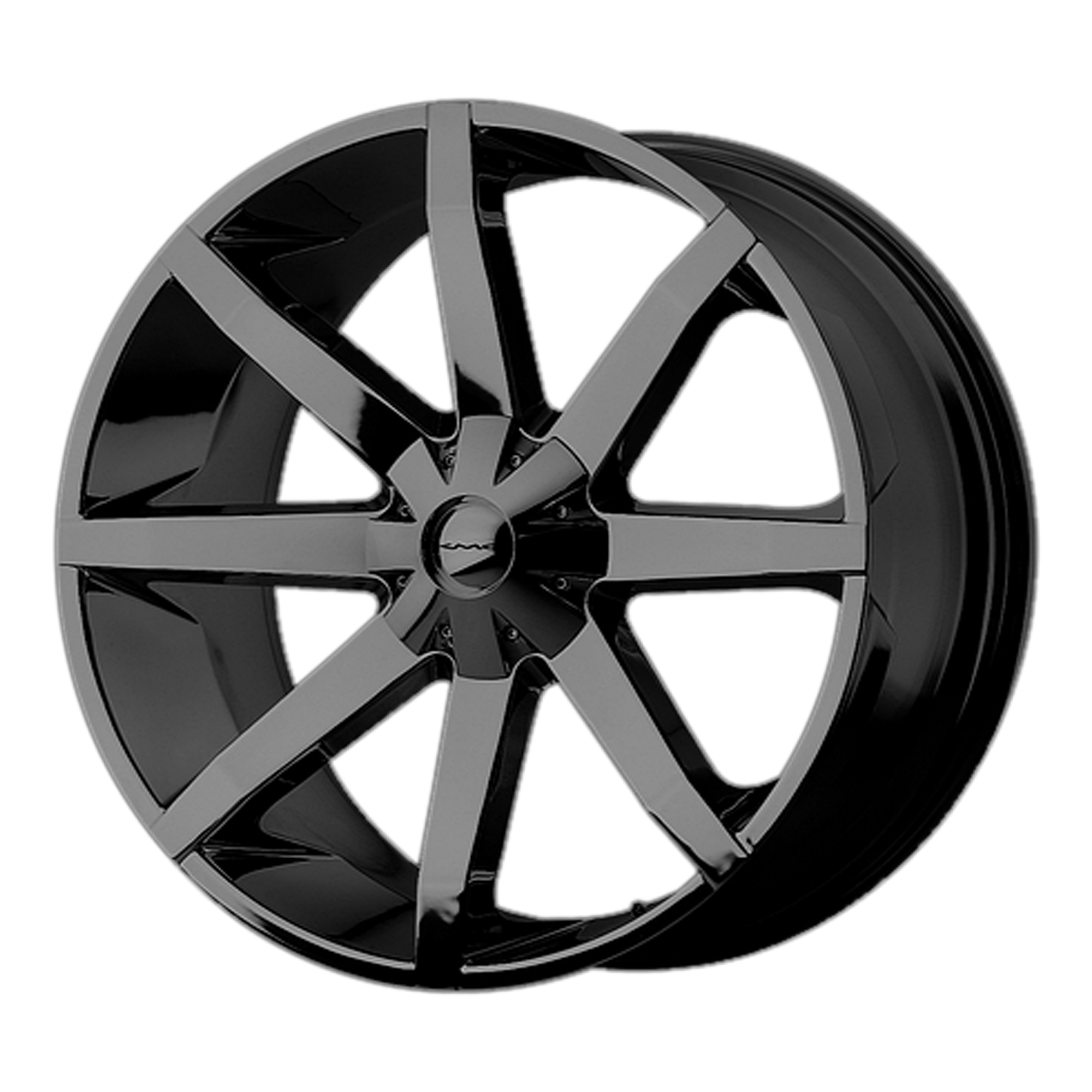 KMC 22"x9.5" Non-Chrome Gloss Black Custom Wheel ARSWCWKM65122904315