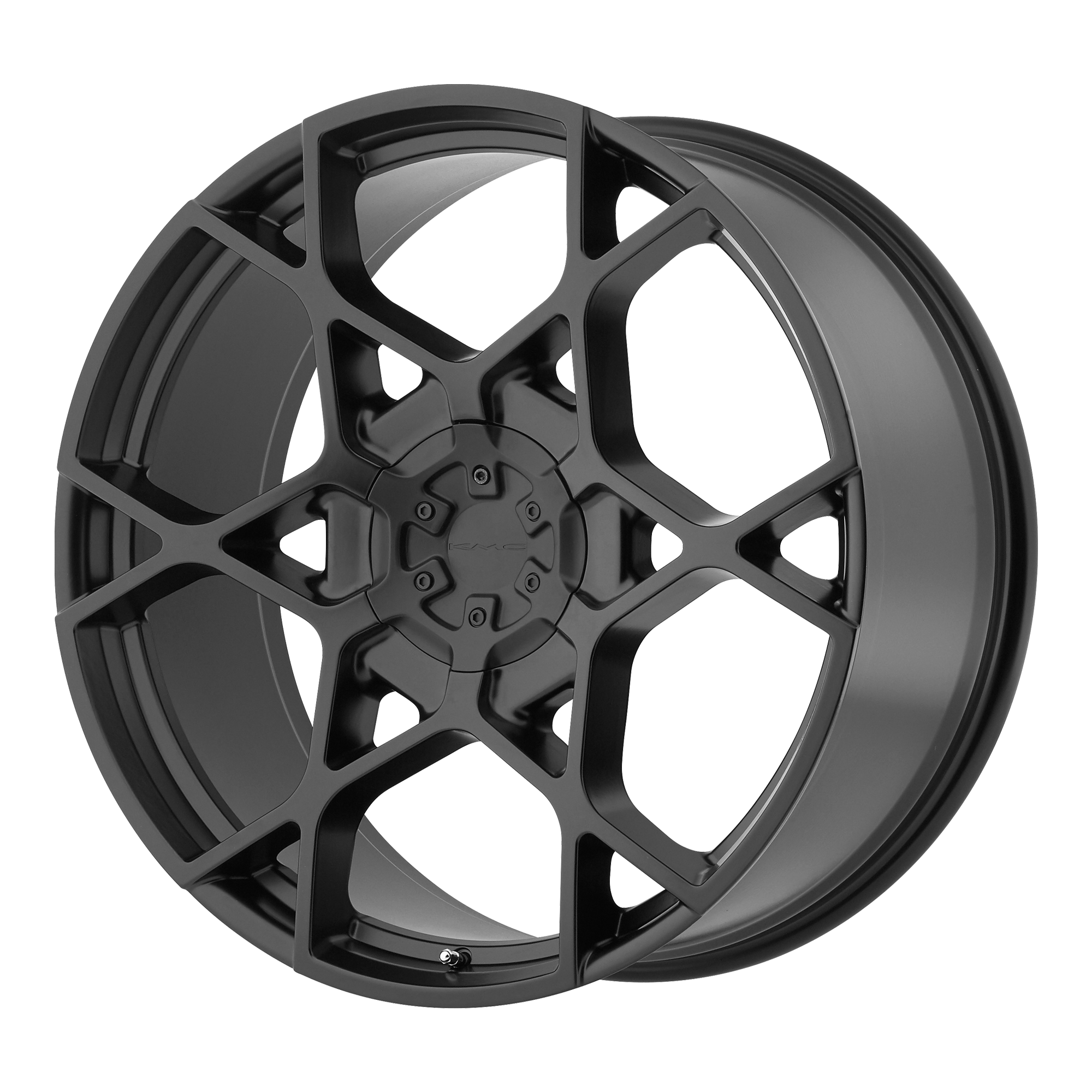 KMC 20"x8.5" Non-Chrome Satin Black Custom Wheel ARSWCWKM69528578715