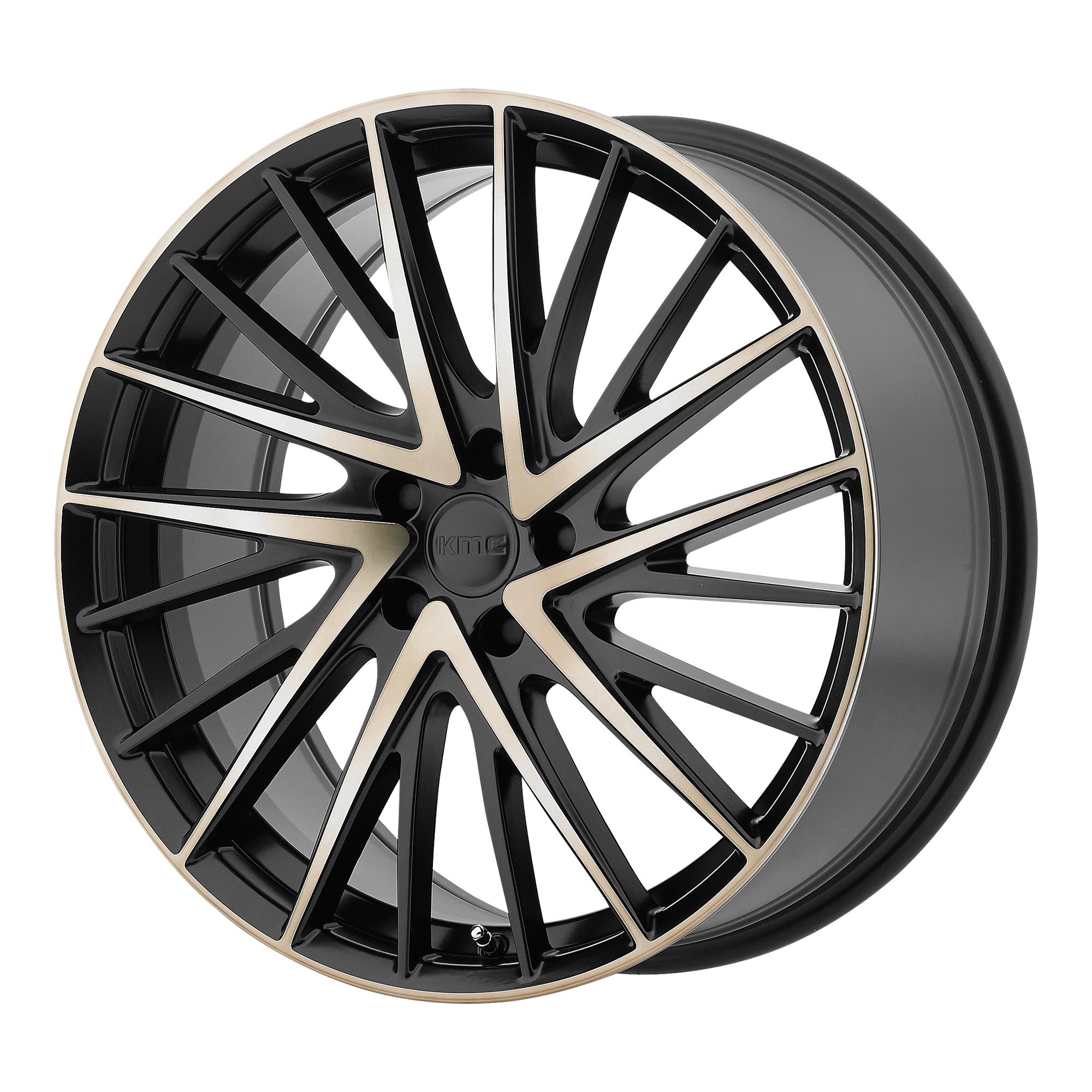 KMC 20"x8.5" Non-Chrome Satin Black with Machined Face and Tinted Clear Custom Wheel ARSWCWKM69728512935