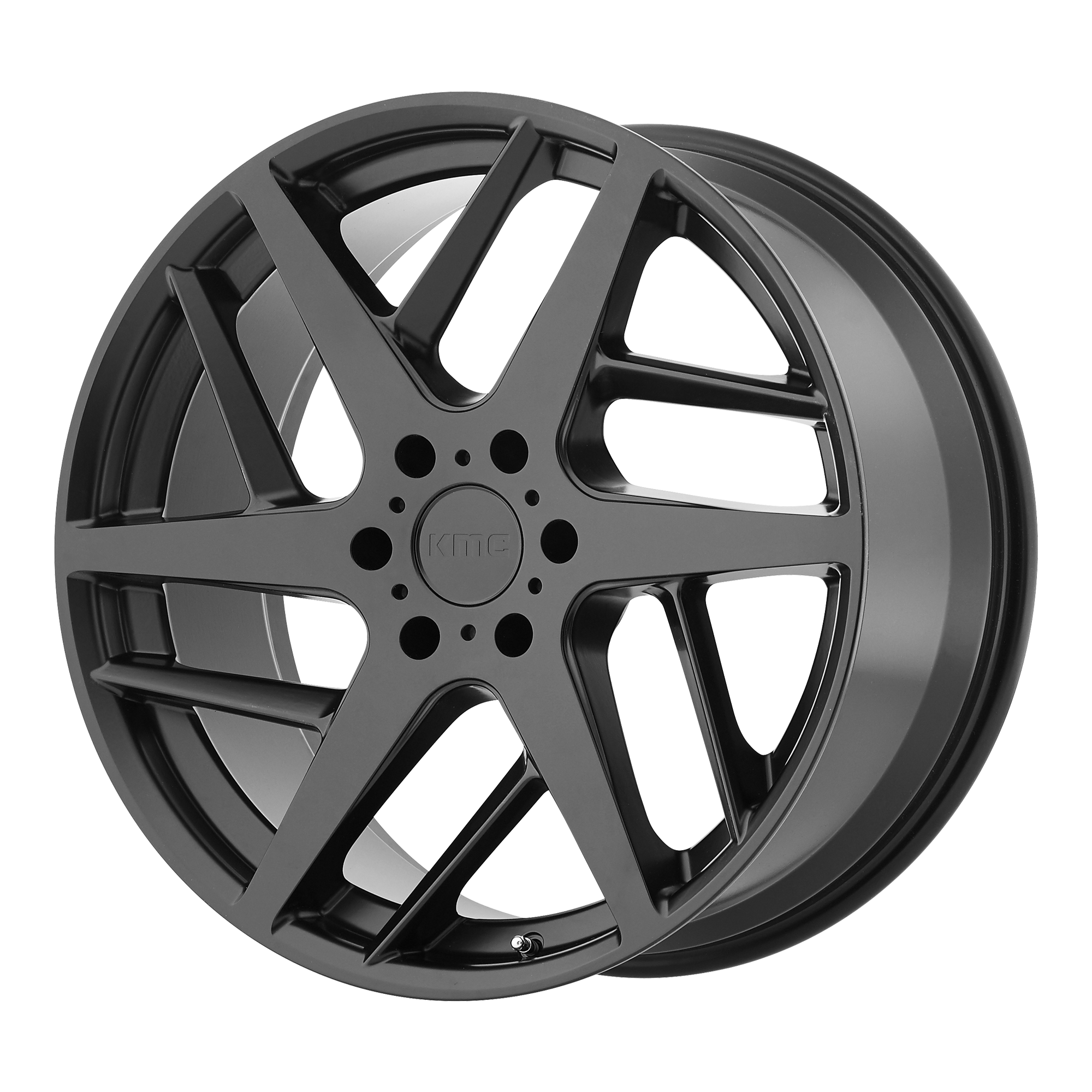 KMC 22"x9" Non-Chrome Satin Black Custom Wheel ARSWCWKM69922968735