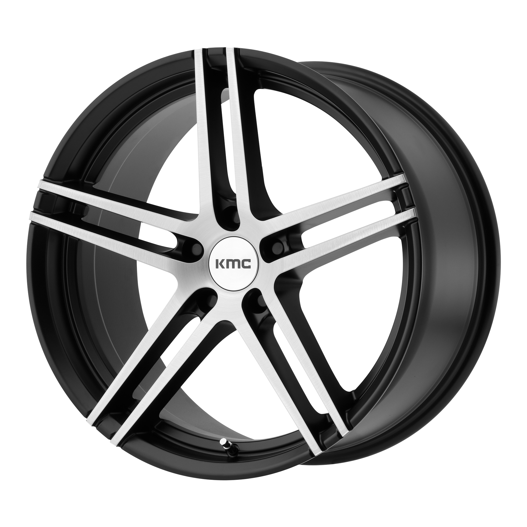 KMC 20"x10" Non-Chrome Satin Black Brushed Custom Wheel ARSWCWKM70321012345