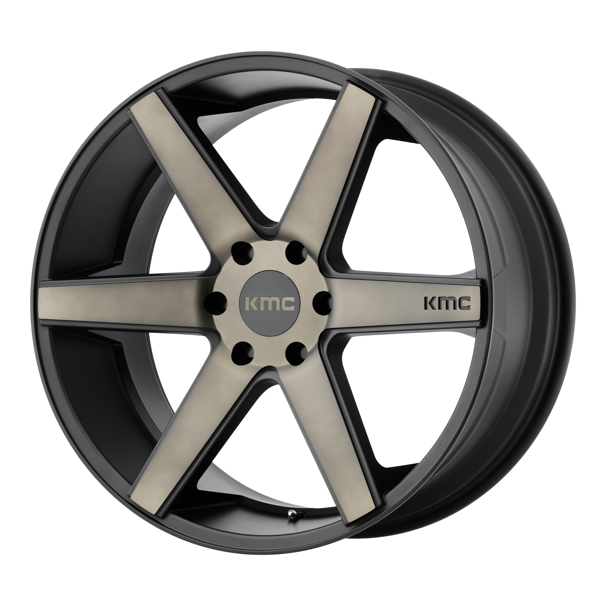 KMC 22"x9" Non-Chrome Matte Black Dark Tint Custom Wheel ARSWCWKM70422968915