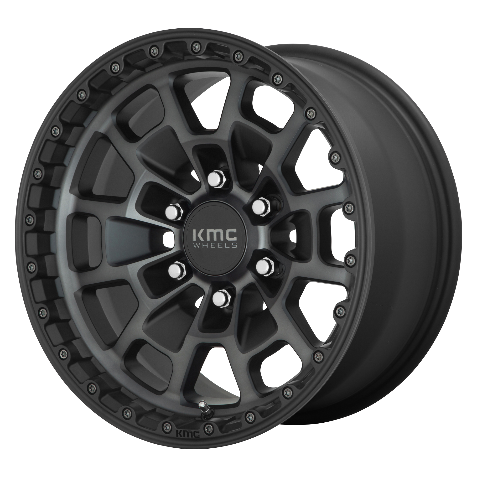 KMC 16"x8" Non-Chrome Satin Black With Gray Tint Custom Wheel ARSWCWKM71868068400