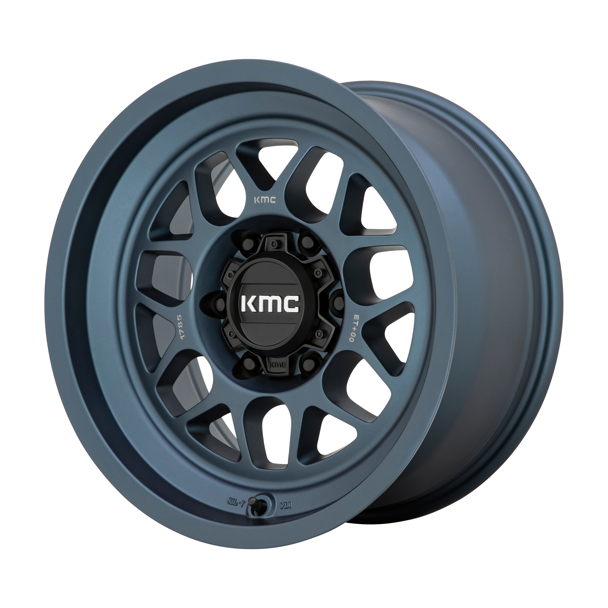 KMC 17"x8.5" Non-Chrome Metallic Blue Custom Wheel ARSWCWKM725LX17855000