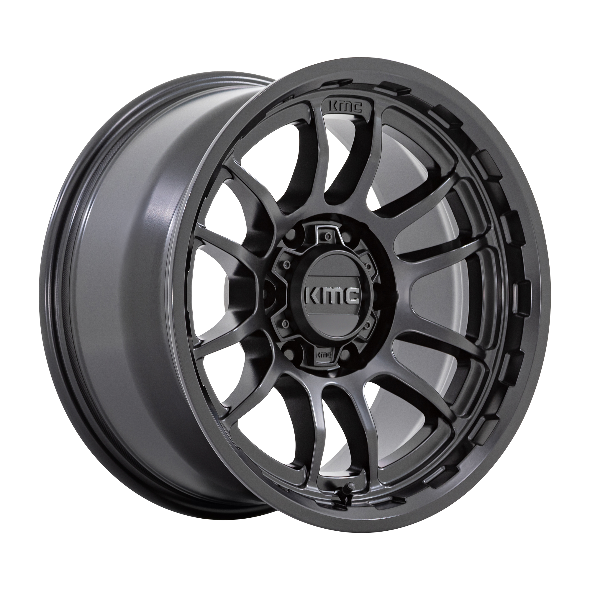 KMC 20"x9" Non-Chrome Satin Black Custom Wheel ARSWCWKM727MX20906300