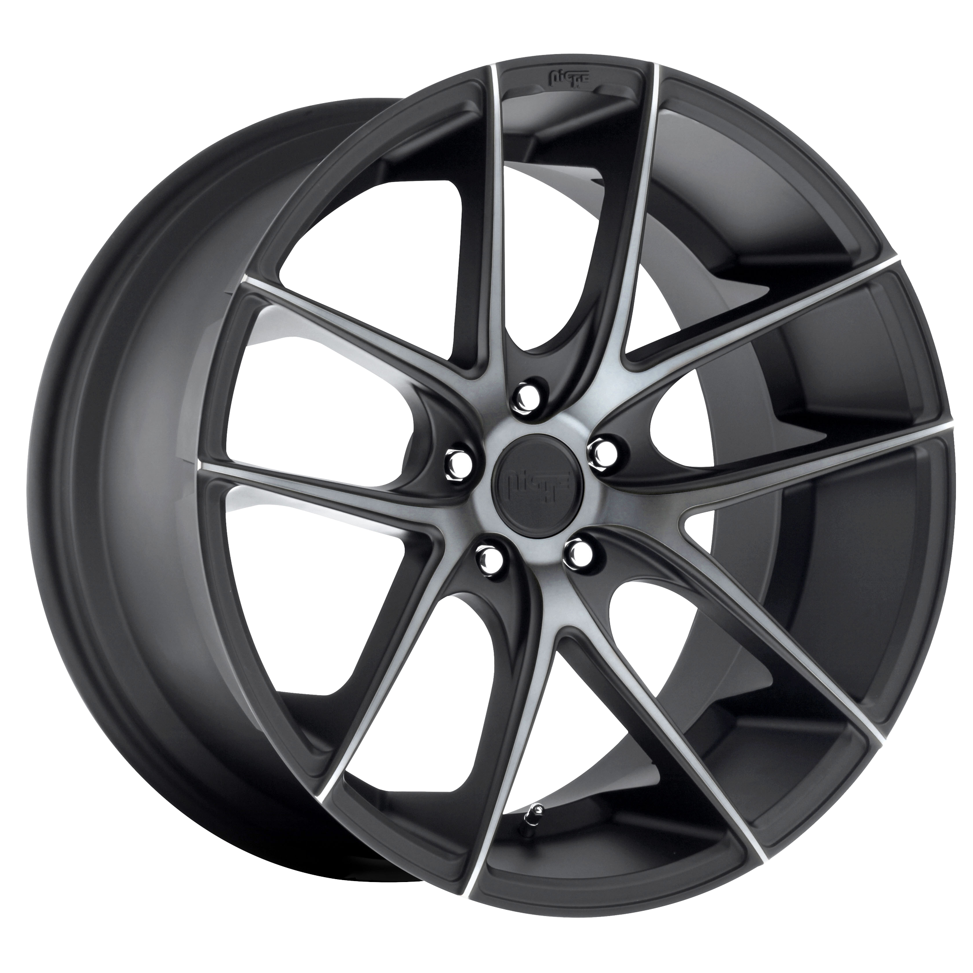 Niche 17"x8" Non-Chrome Matte Black Double Dark Tint Custom Wheel ARSWCWM13017803340