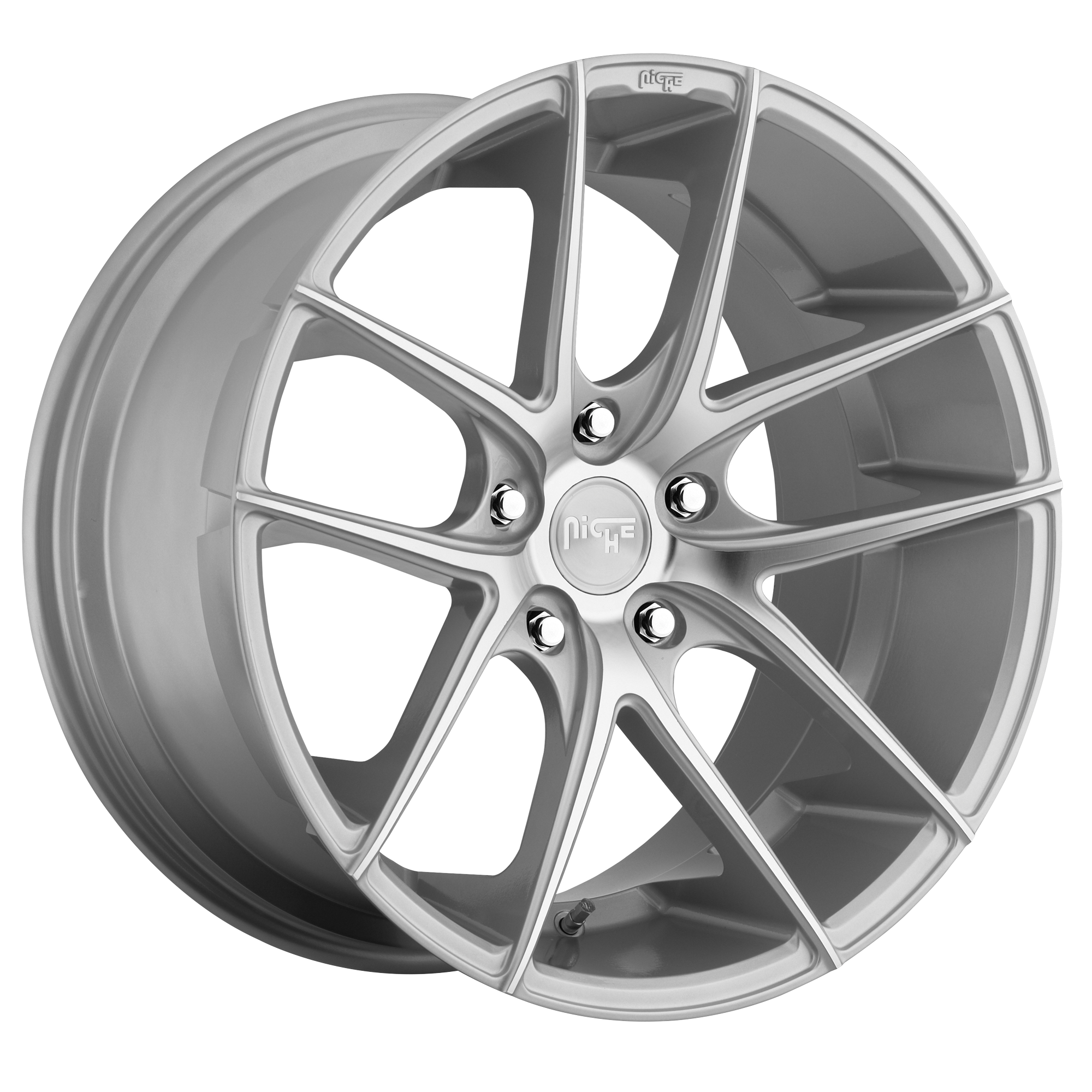 Niche 19"x9.5" Non-Chrome Gloss Silver Machined Custom Wheel ARSWCWM13119952135