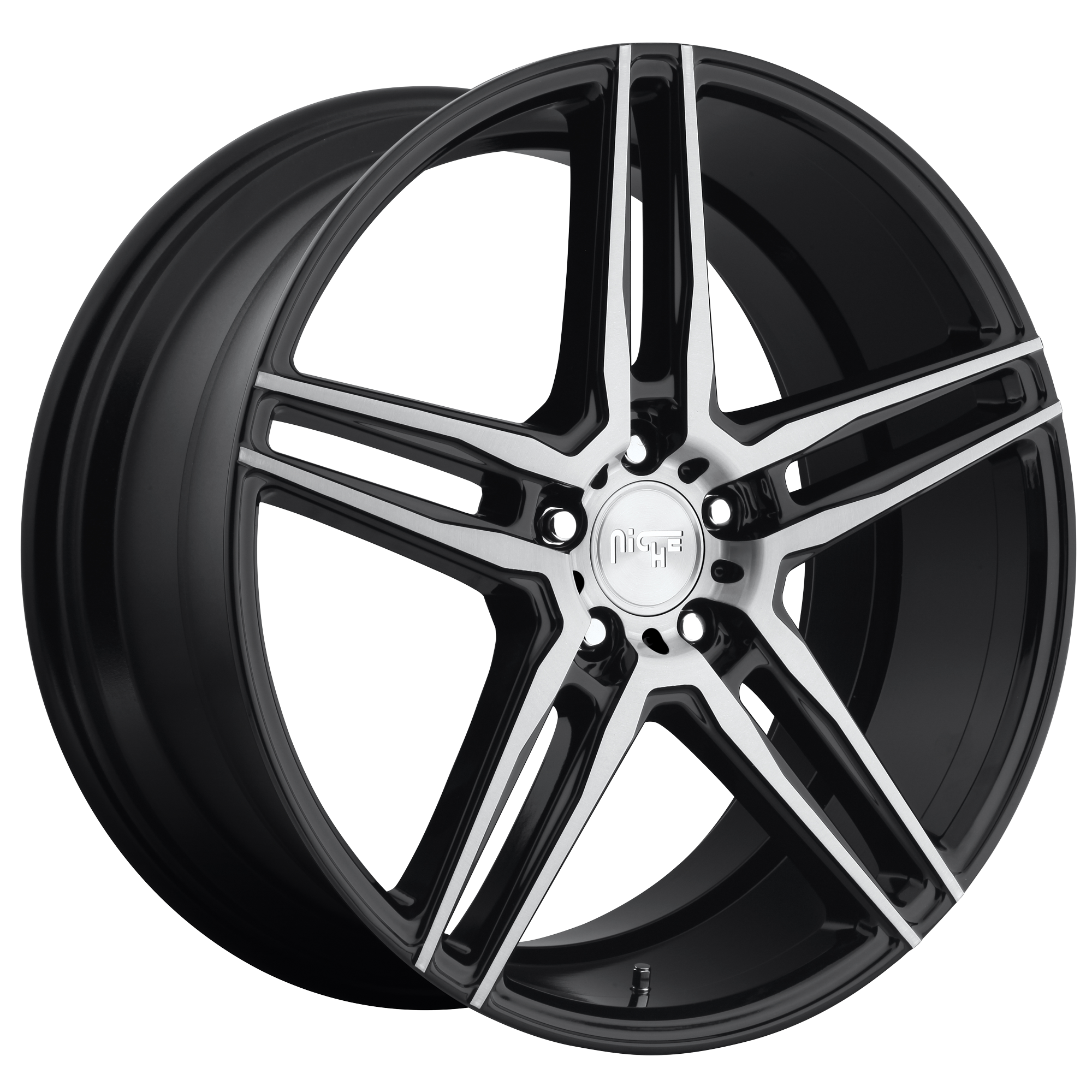 Niche 18"x8" Non-Chrome Matte Black Machined Custom Wheel ARSWCWM16918806540