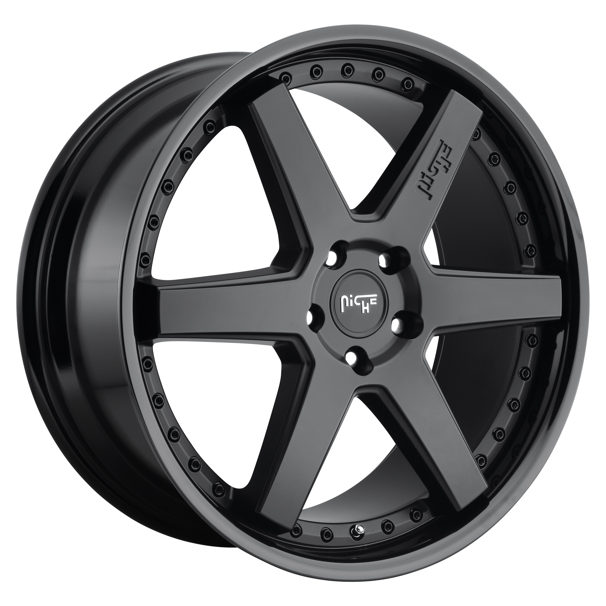 Niche 18"x8.5" Non-Chrome Gloss Black Matte Black Custom Wheel ARSWCWM19218852135