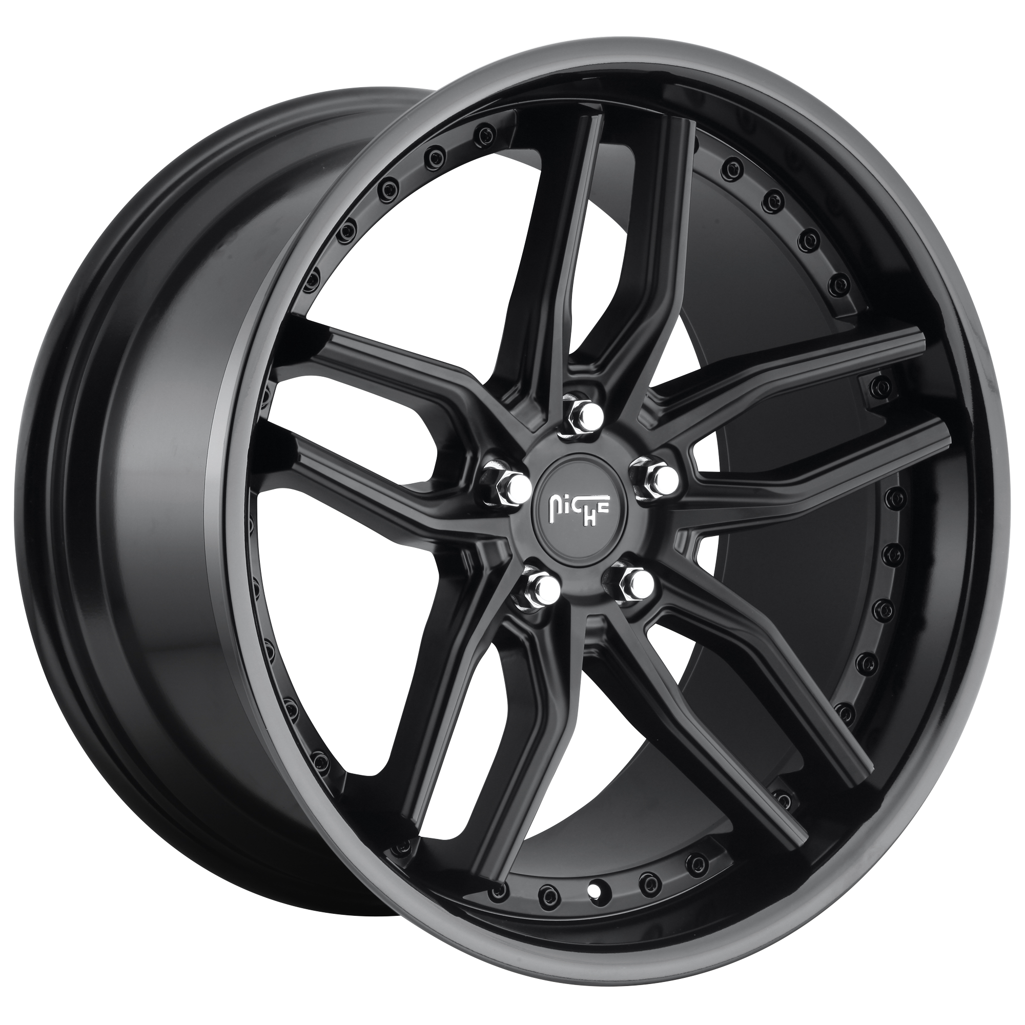 Niche 19"x8.5" Non-Chrome Gloss Black Matte Black Custom Wheel ARSWCWM19419852135