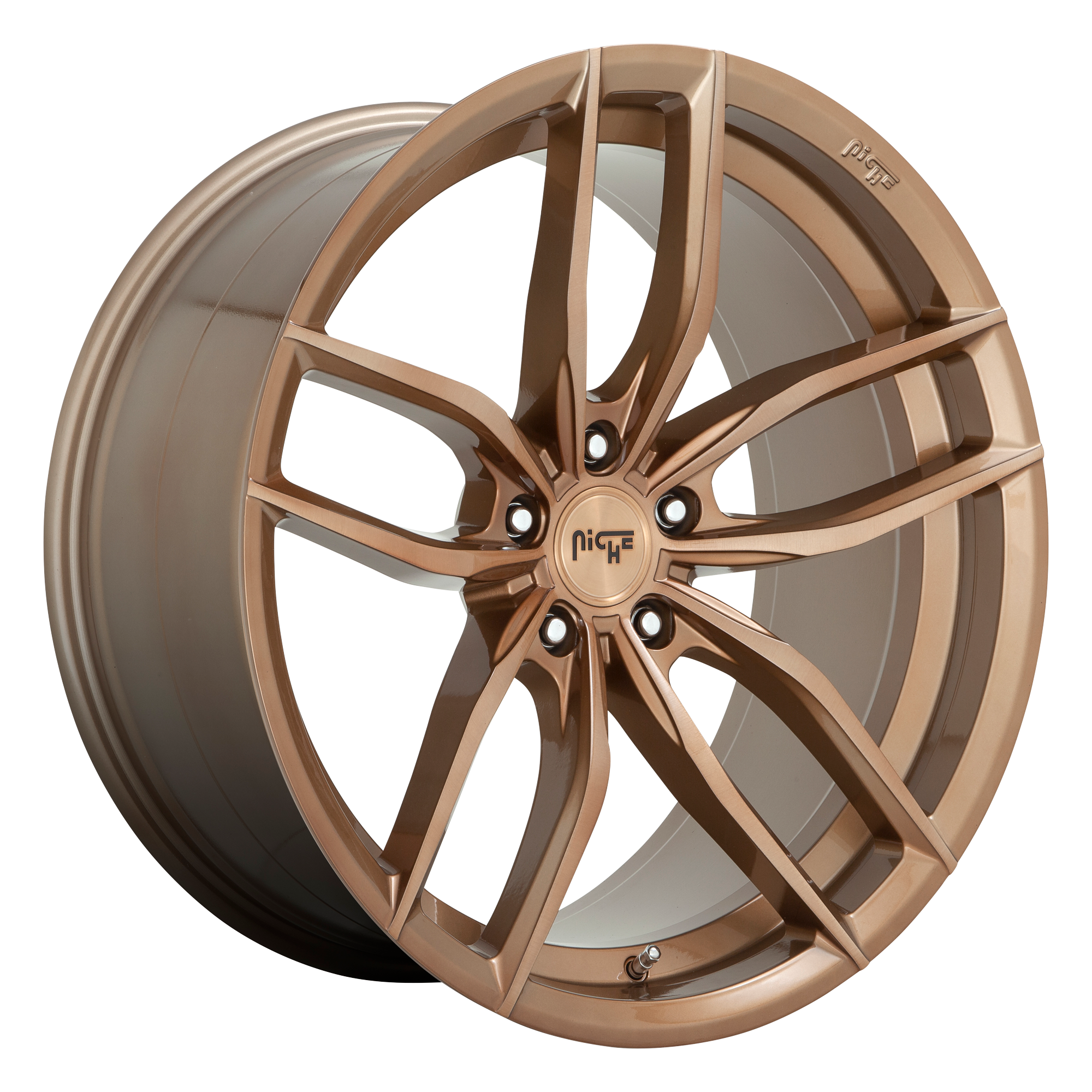 Niche 18"x8" Non-Chrome Glossy Bronze Brushed Custom Wheel ARSWCWM2021880F842