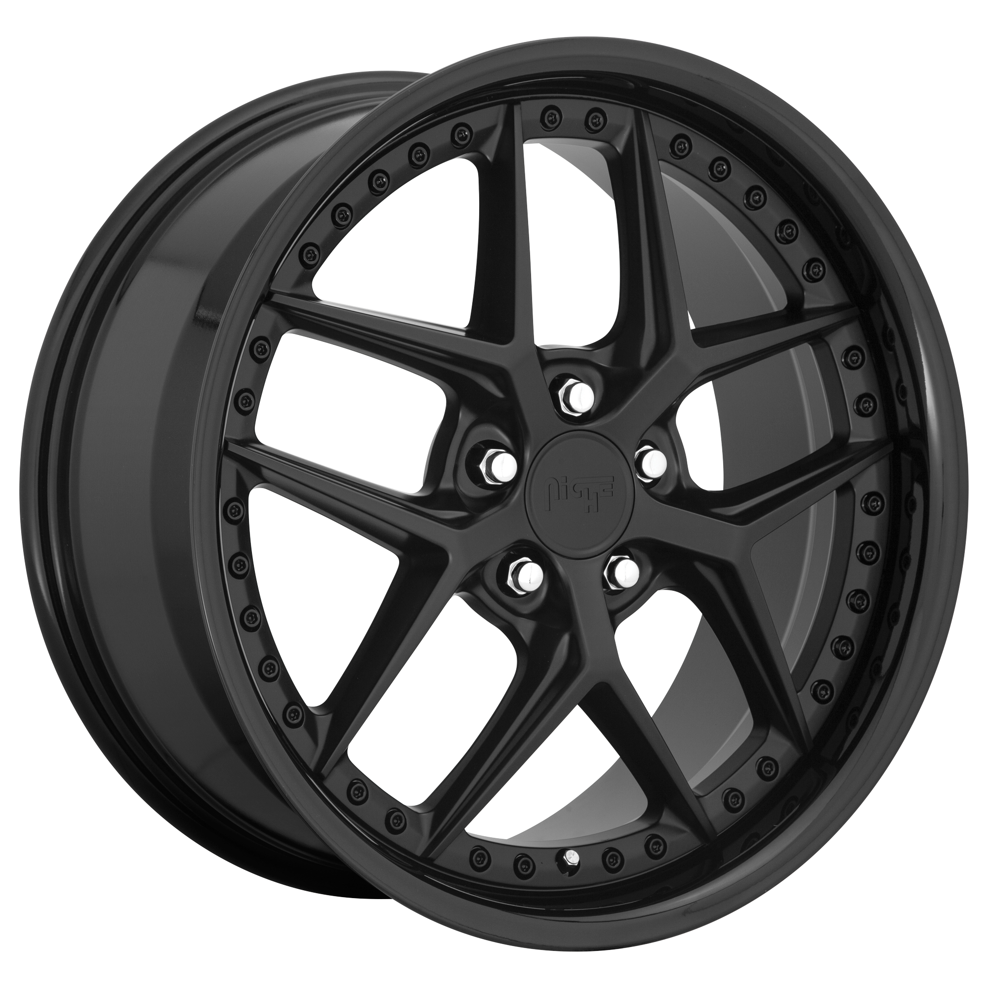 Niche 19"x8.5" Non-Chrome Gloss Black Matte Black Custom Wheel ARSWCWM22619852135