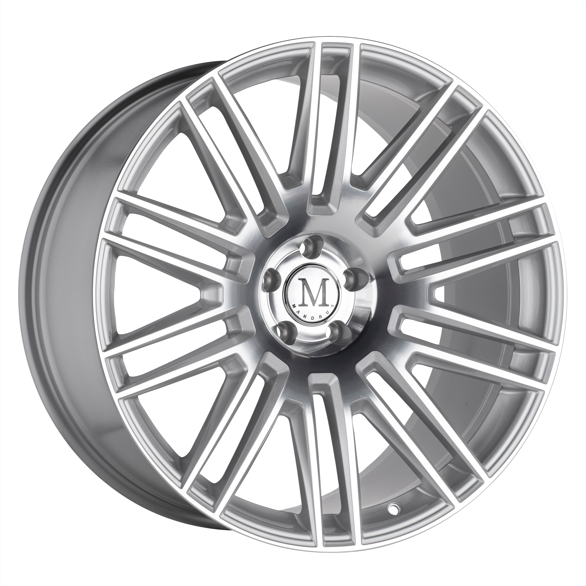 Mandrus 22"x10" Non-Chrome Silver with Mirror Face Custom Wheel ARSWCW2210EST465112S66