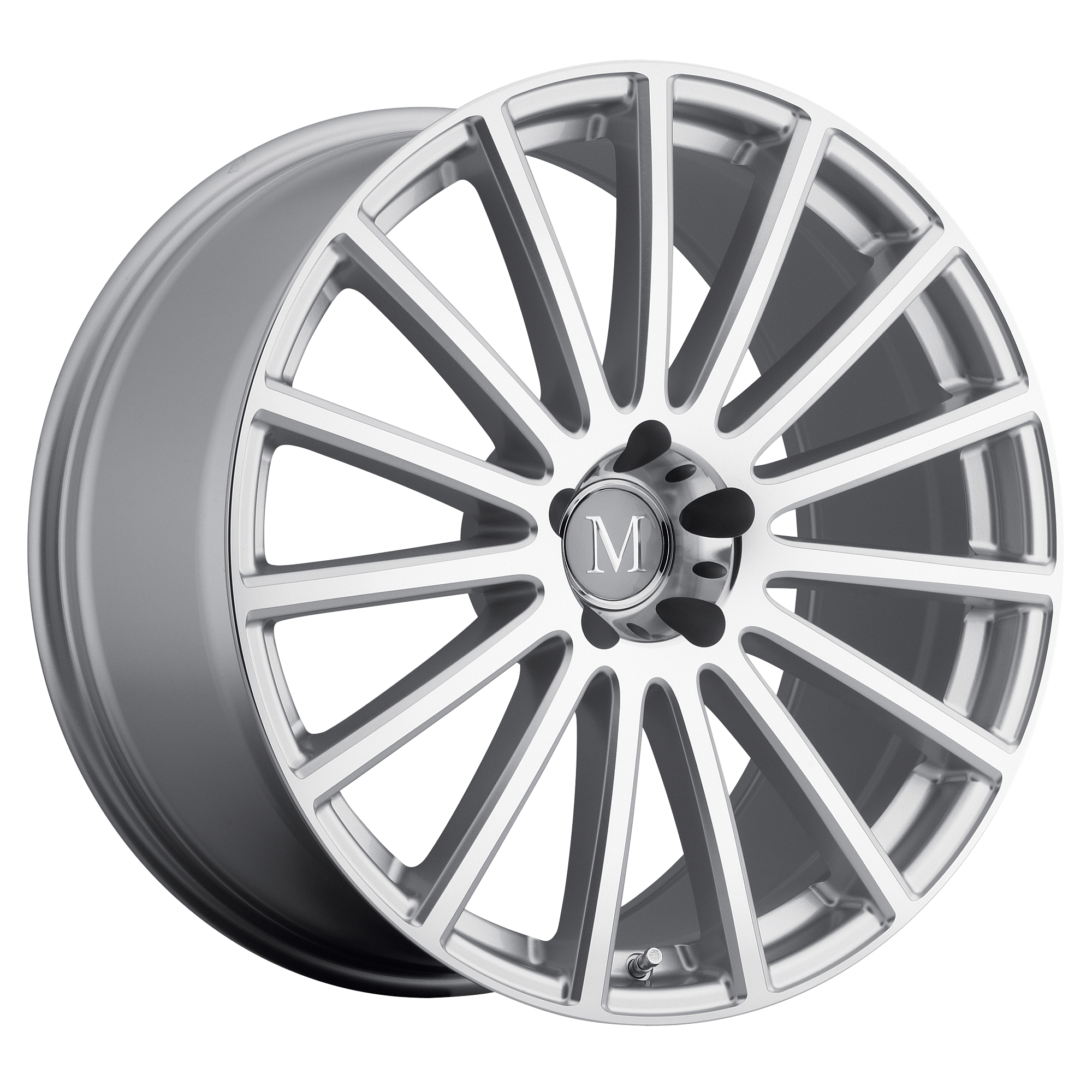 Mandrus 17"x8" Non-Chrome Silver with Mirror Cut Face Custom Wheel ARSWCW1780MAC255112S66