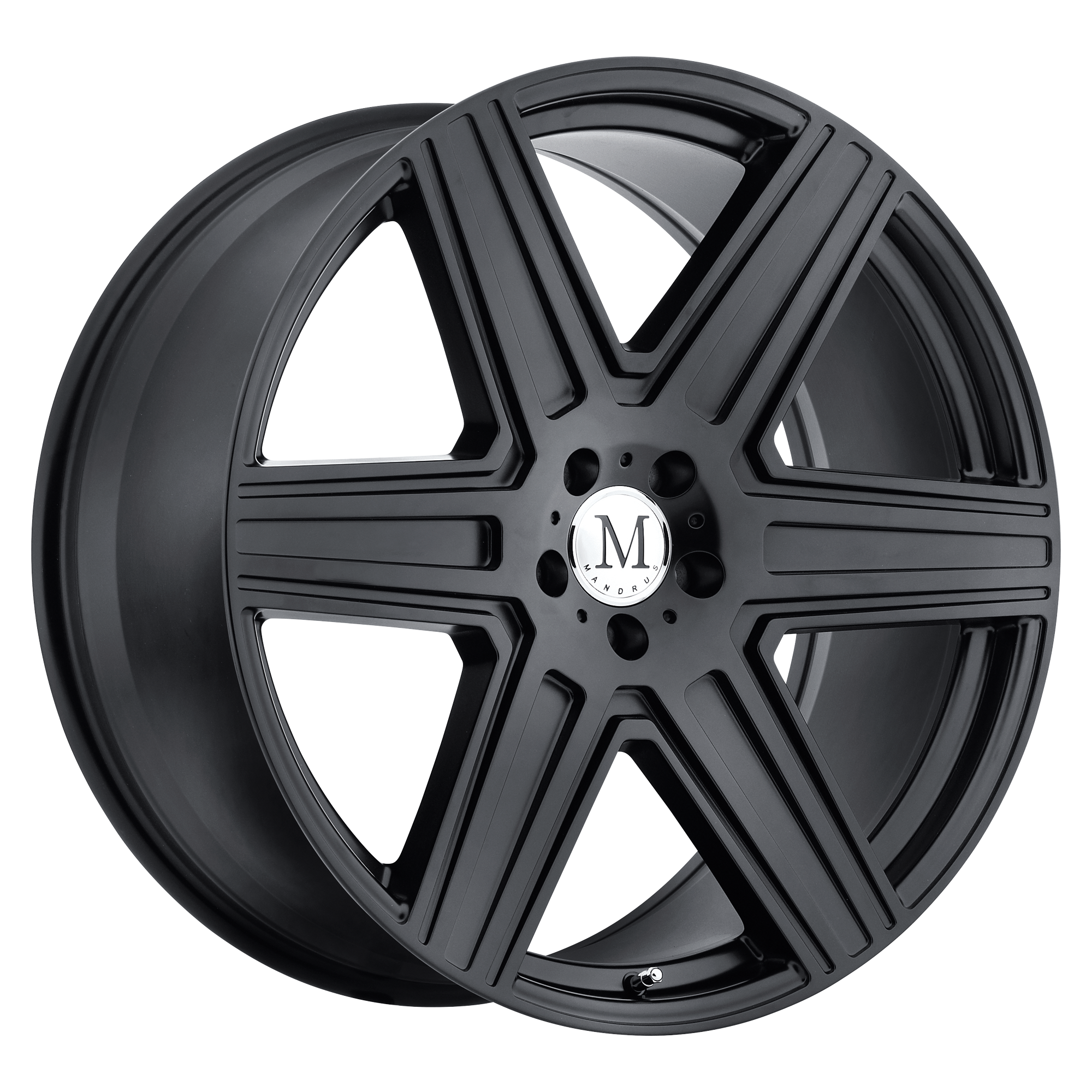 Mandrus 16"x7" Non-Chrome Matte Black Custom Wheel ARSWCW1670MAT526130M84