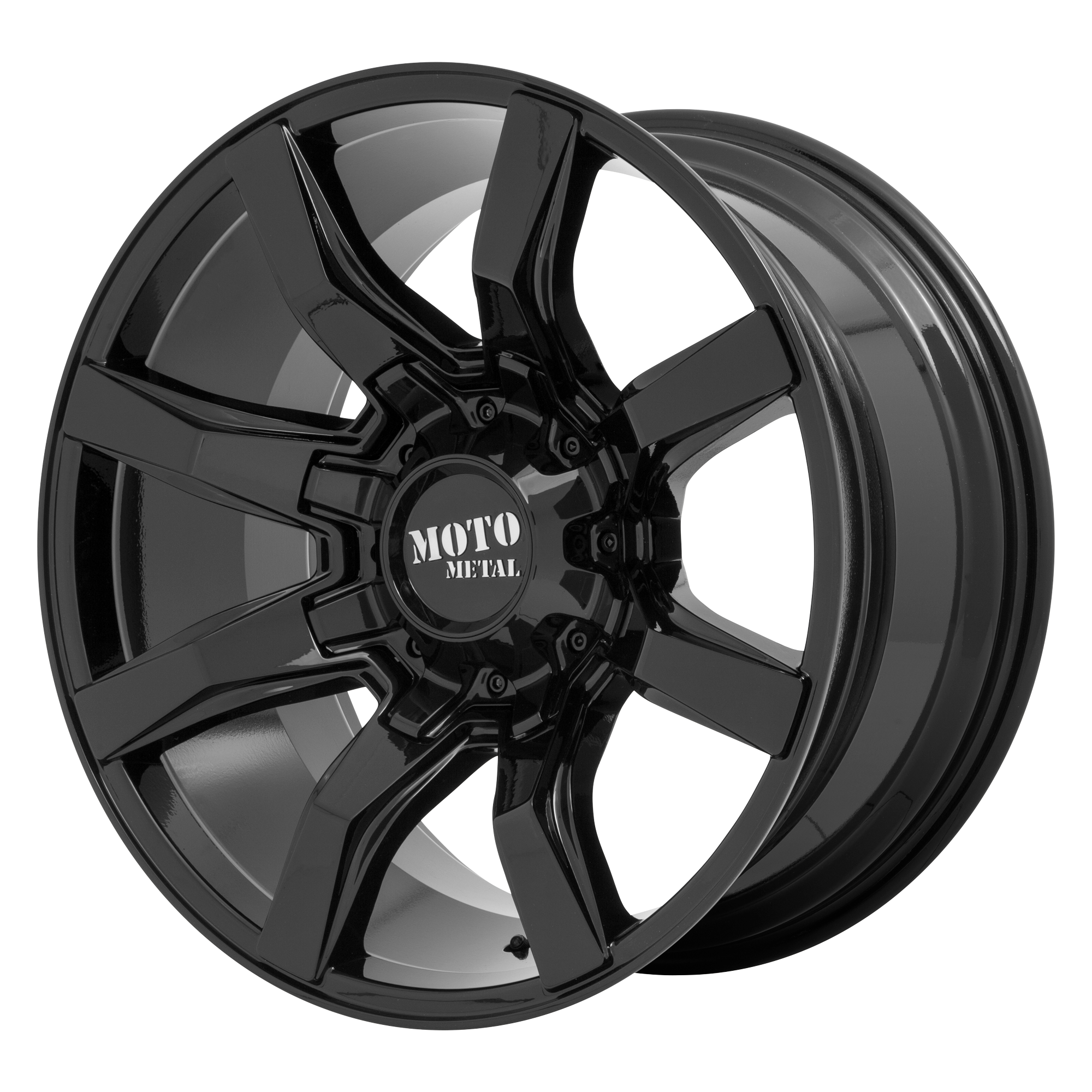 Moto Metal 20"x10" Non-Chrome Gloss Black Custom Wheel ARSWCWMO80421035318N