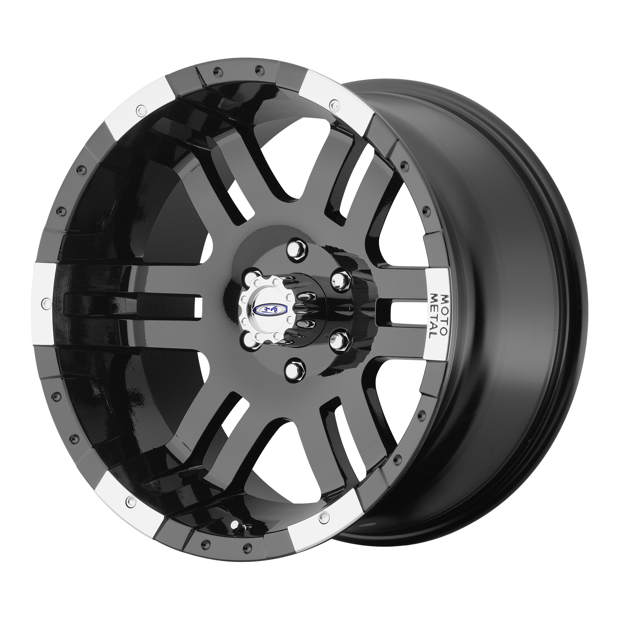 Moto Metal 20"x9" Non-Chrome Gloss Black Machined Custom Wheel ARSWCWMO95129058330