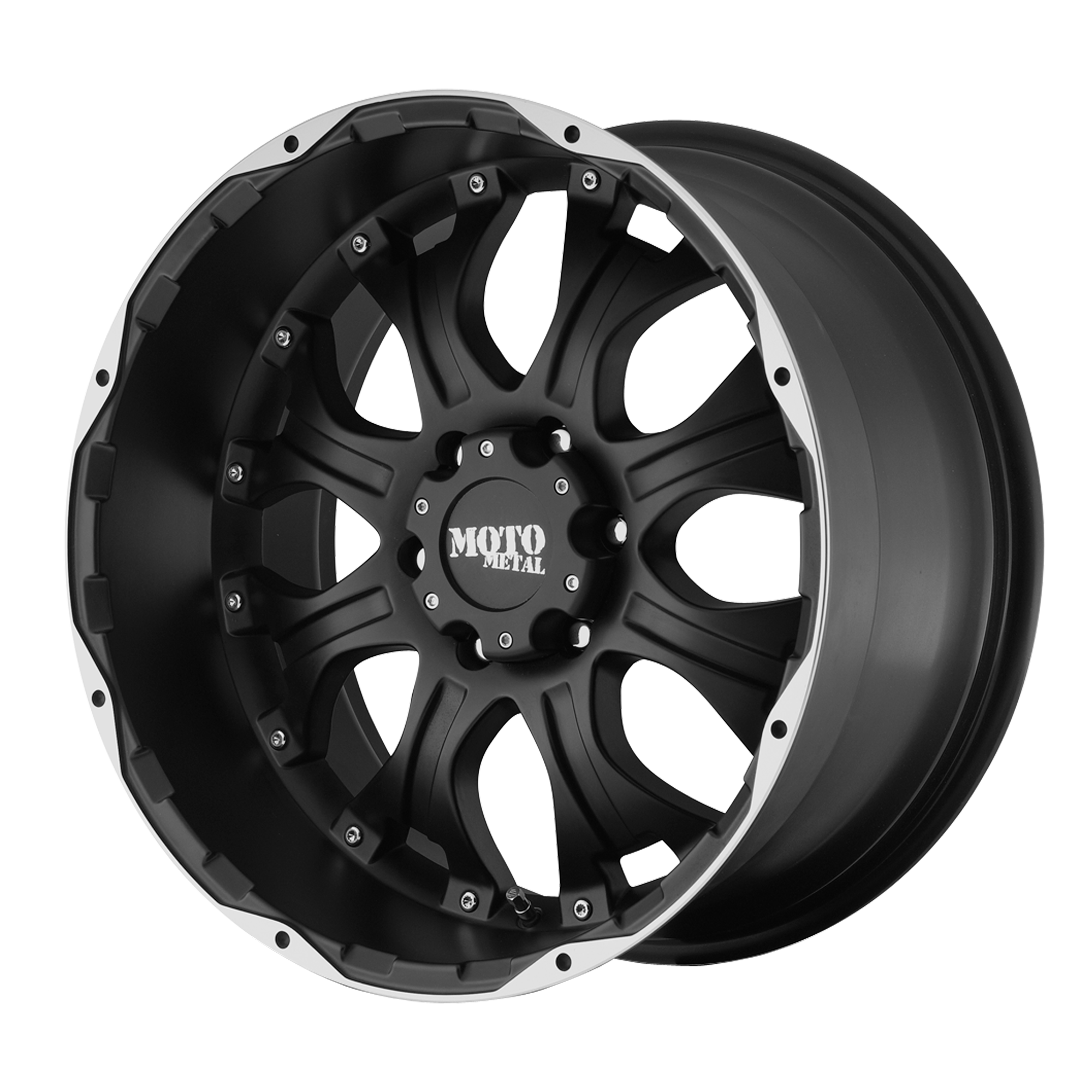 Moto Metal 20"x9" Non-Chrome Matte Black Machined Custom Wheel ARSWCWMO95929068718