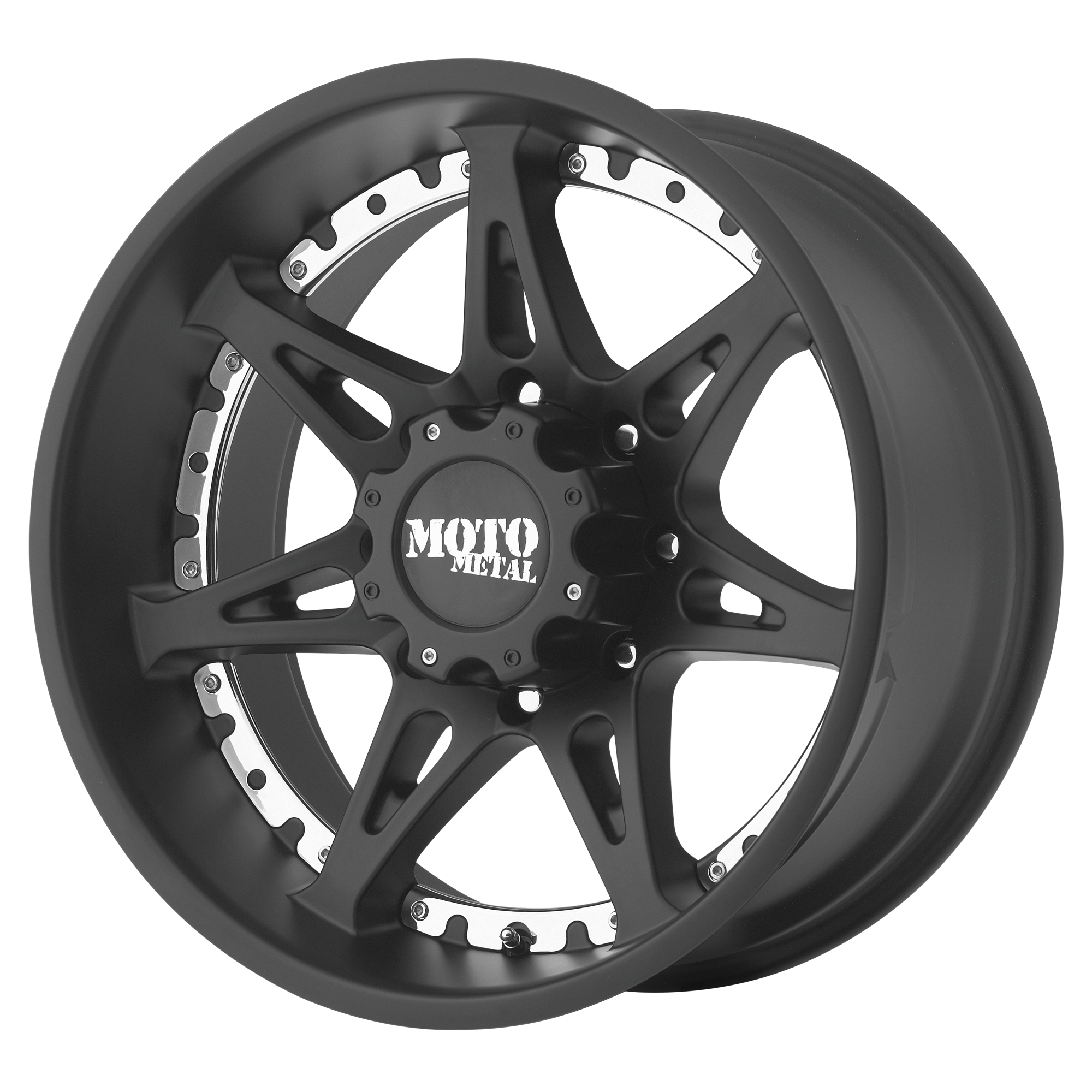 Moto Metal 20"x10" Non-Chrome Satin Black Custom Wheel ARSWCWMO96121063724N