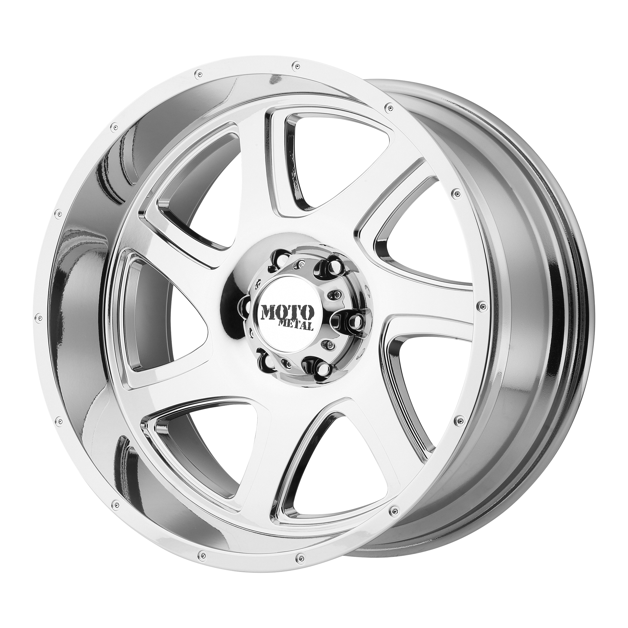 Moto Metal 20"x10" Chrome PVD Custom Wheel ARSWCWMO97621016824N