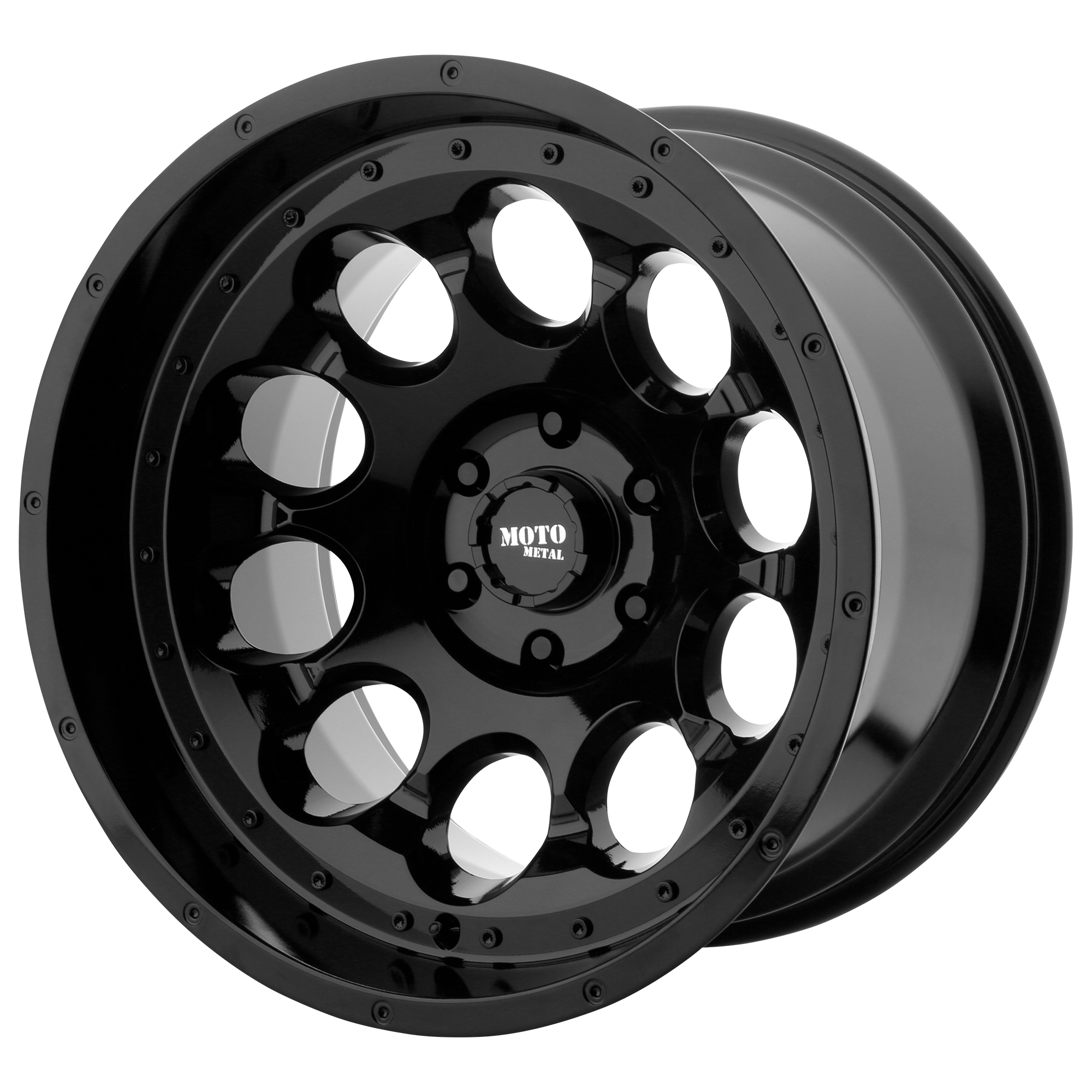 Moto Metal 20"x9" Non-Chrome Gloss Black Custom Wheel ARSWCWMO99029050300