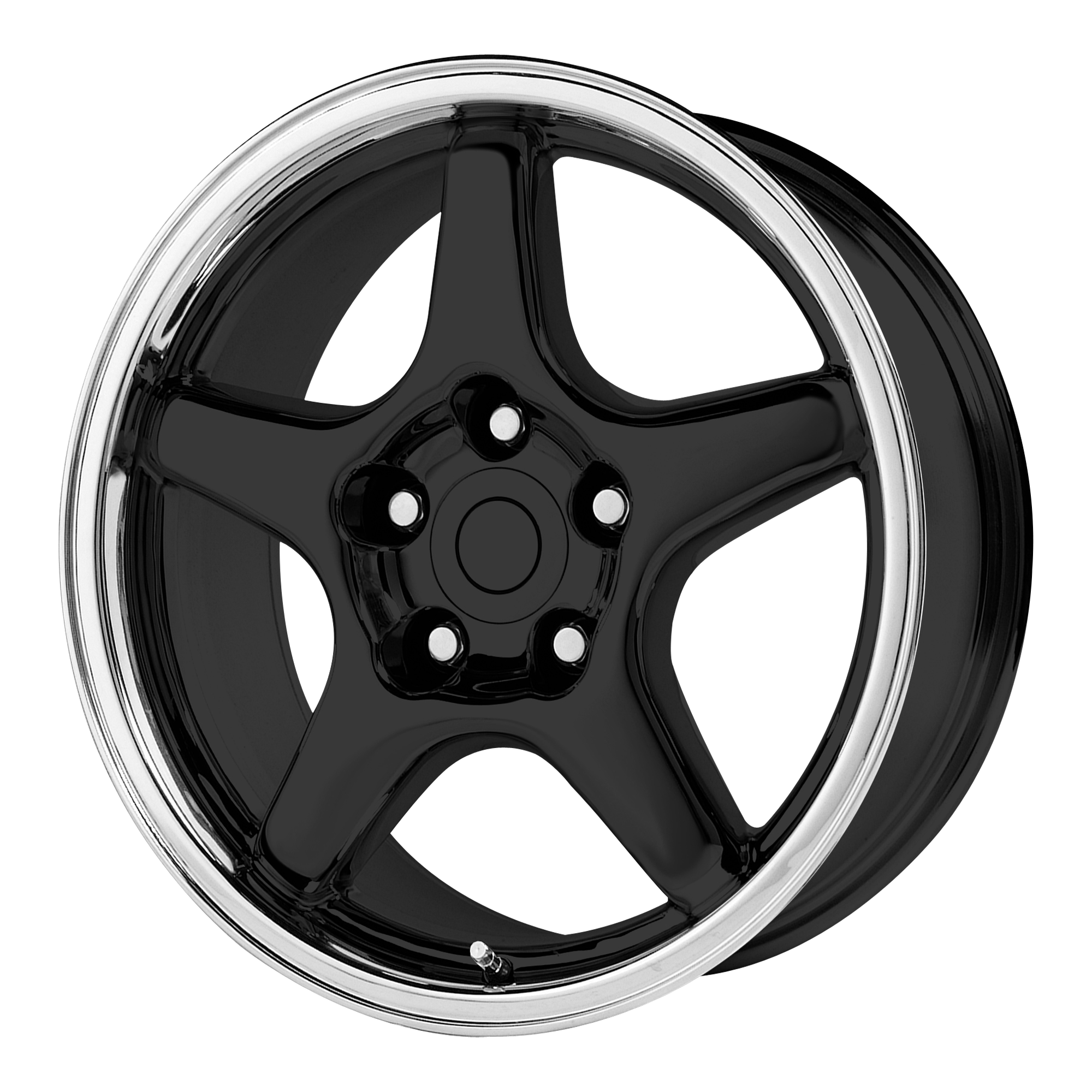 Performance Replicas 17"x9.5" Non-Chrome Gloss Black Machined Lip Custom Wheel ARSWCW103B796138