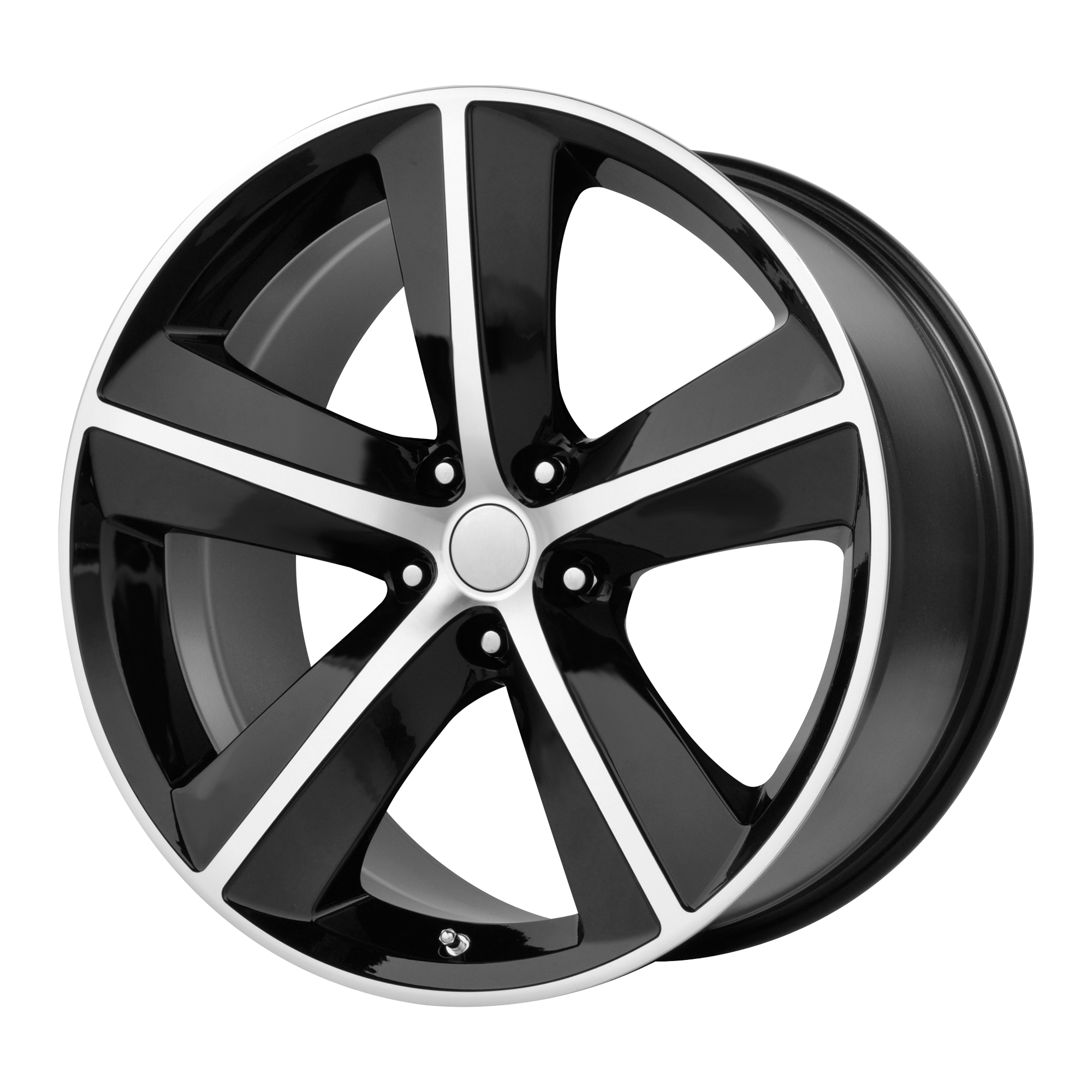 Performance Replicas 20"x9" Non-Chrome Gloss Black with Machined Spokes and Lip Custom Wheel ARSWCW123B299020