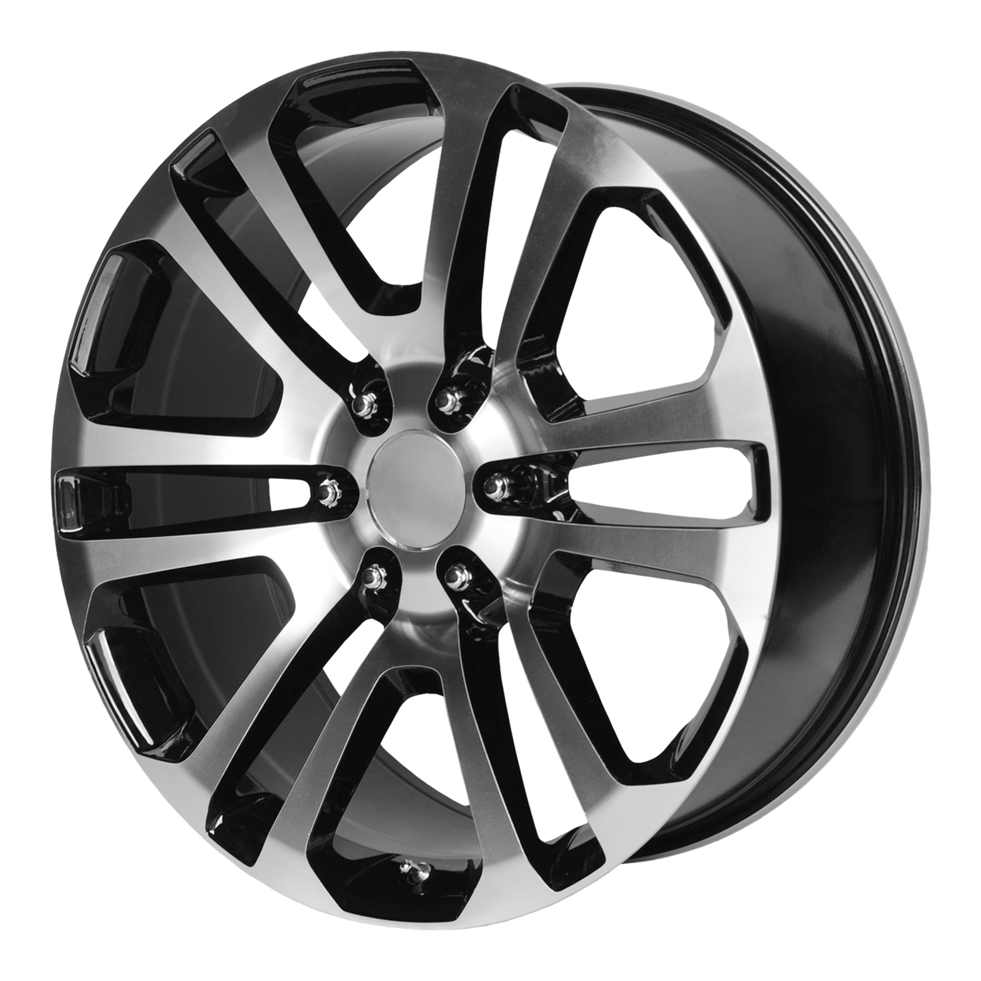 Performance Replicas 22"x9" Non-Chrome Gloss Black With Machined Face Custom Wheel ARSWCW158BM2295824