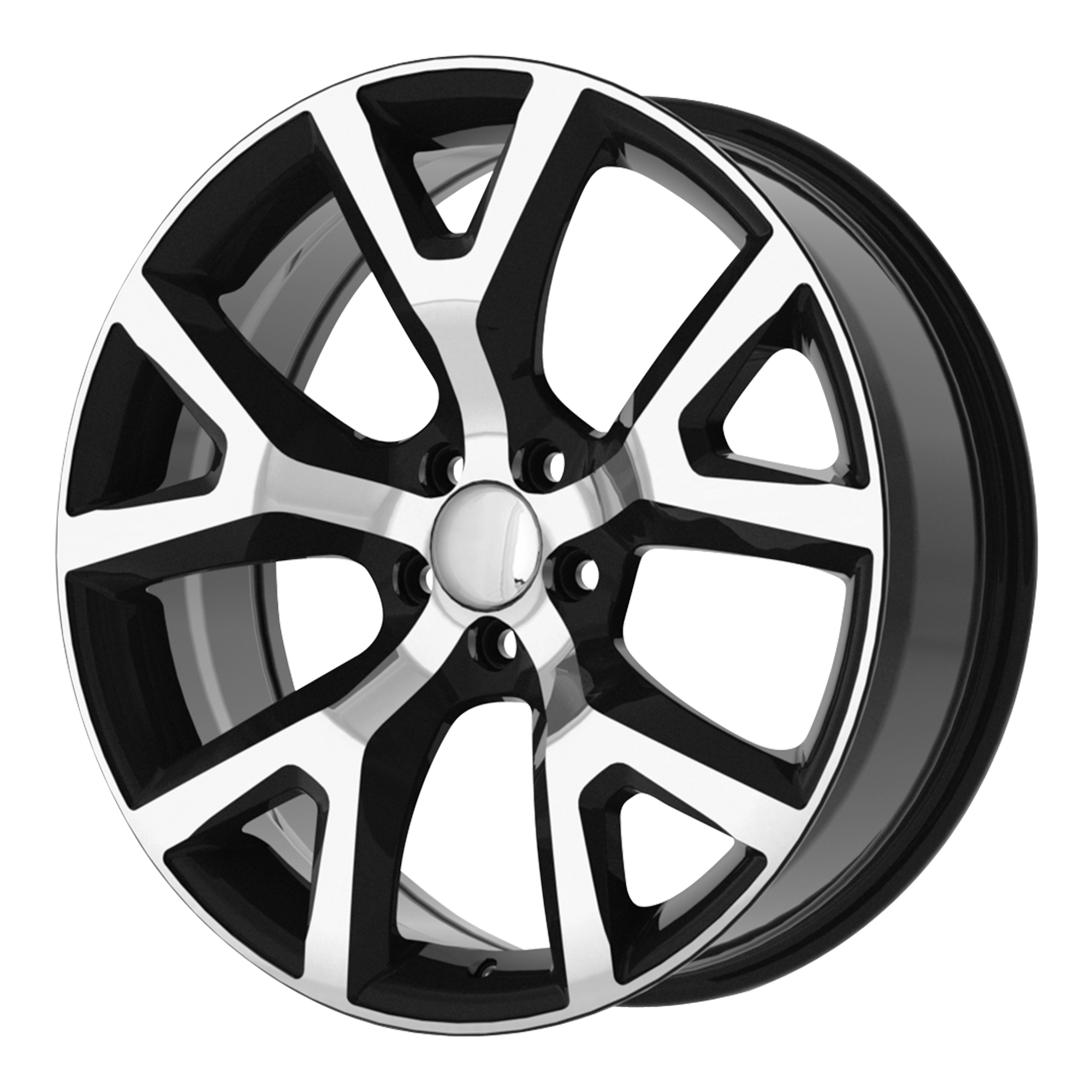 Performance Replicas 18"x7.5" Non-Chrome Gloss Black With Machined Face Custom Wheel ARSWCW159BM874231