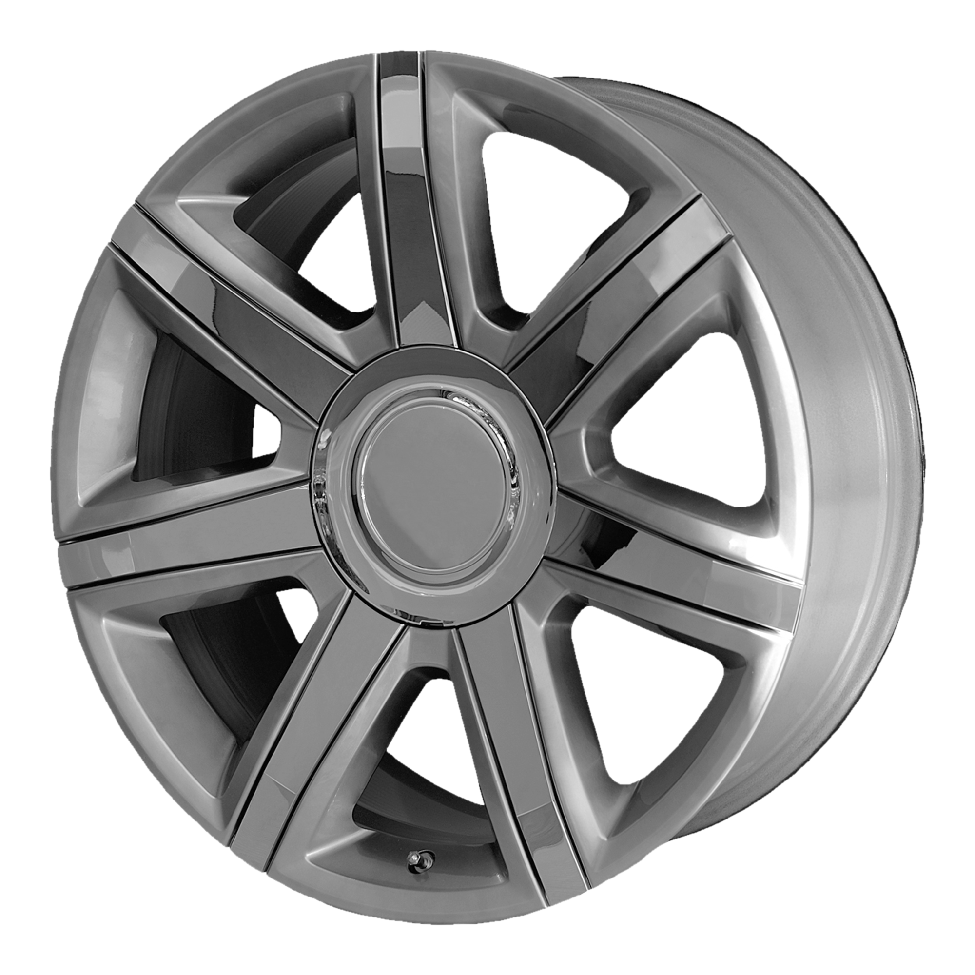 Performance Replicas 22"x9" Non-Chrome Silver With Chrome Accents Custom Wheel ARSWCW164H2295824