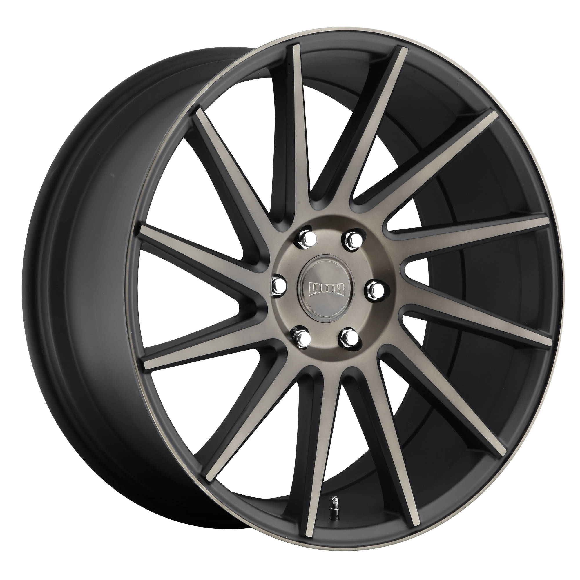 DUB 24"x10" Non-Chrome Matte Black Double Dark Tint Custom Wheel ARSWCWS12824007730